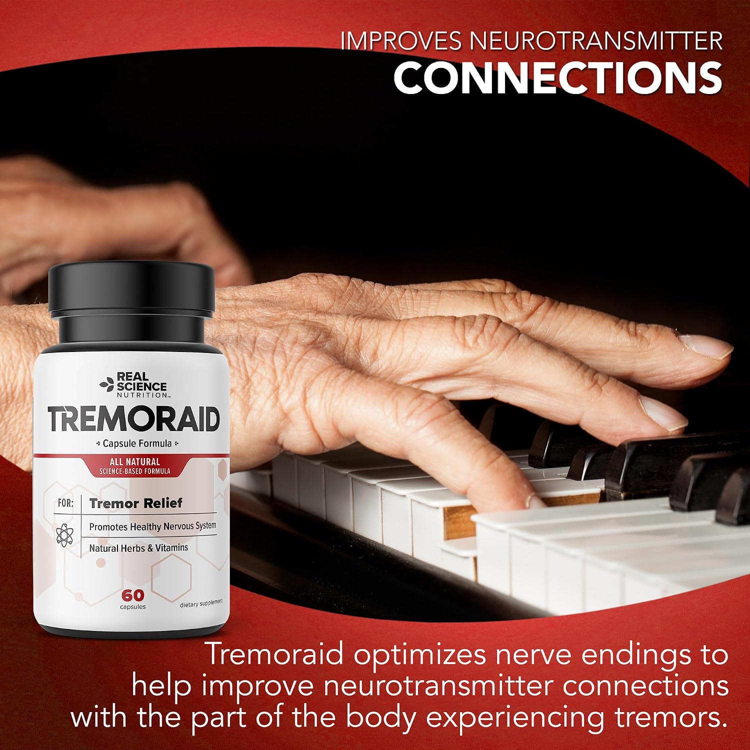 Essential Tremor Relief Supplements (60 Caps)* (3 Bottles)