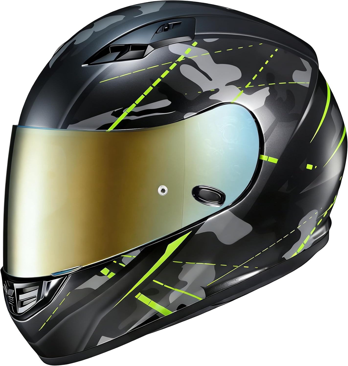 VCOROS Motorcycle Helmet Face Shield Visor Repalcement for HJ-09 CL-15 CL-17 CL-16 CL-SP AC-12 FS-10 CS-R1 IS-16 CS-R2 Shield (Smoke)