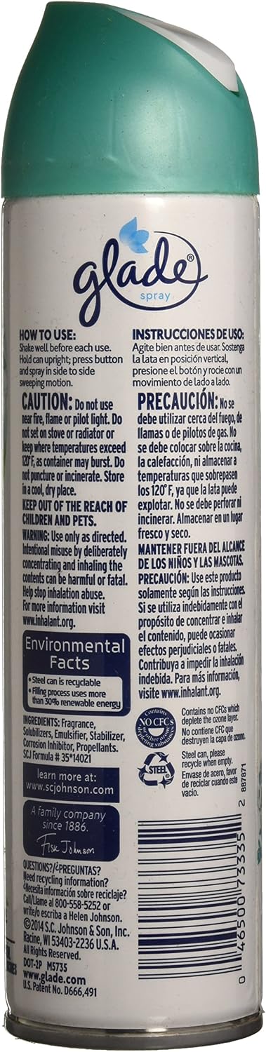 Glade Aerosol Air Freshener, Lavender & Vanilla 8 oz