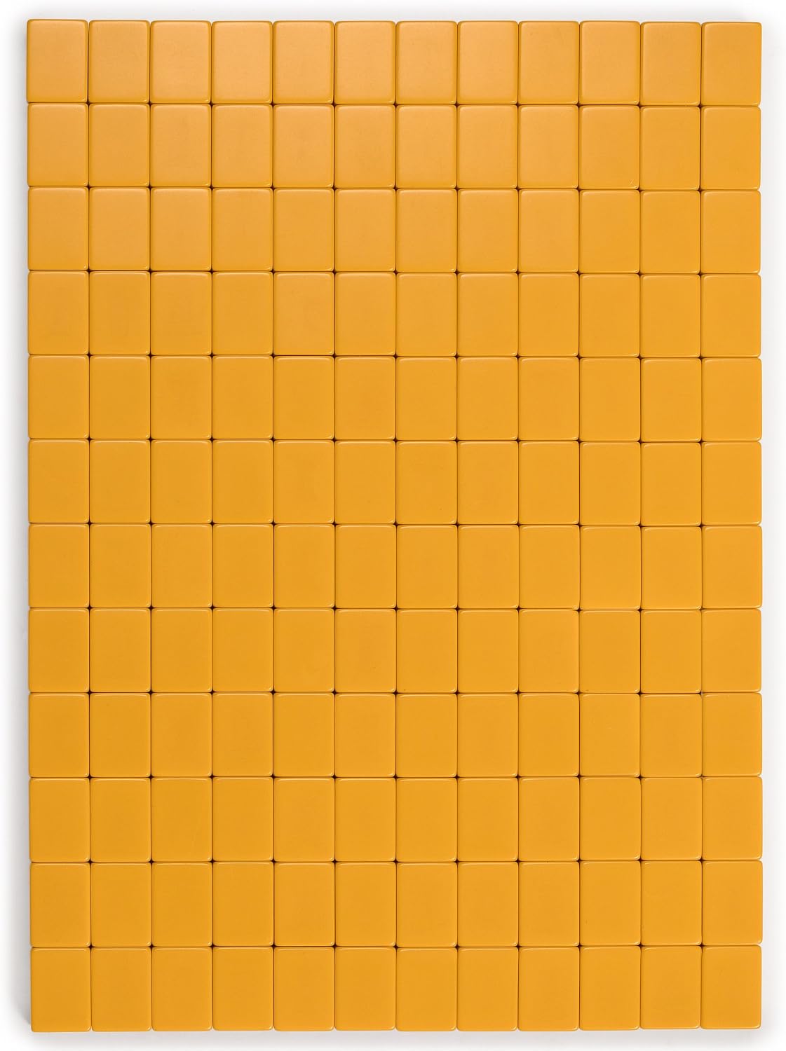 Yellow Mountain Imports Japanese Riichi Mahjong Set - White and Yellow Standard Size Tiles - with East Wind Tile and Black Vinyl Case