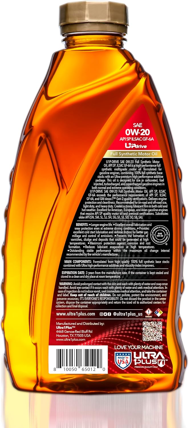 SAE 5W-30 Full Synthetic Motor Oil API SP ILSAC GF-6A 1 Gallon