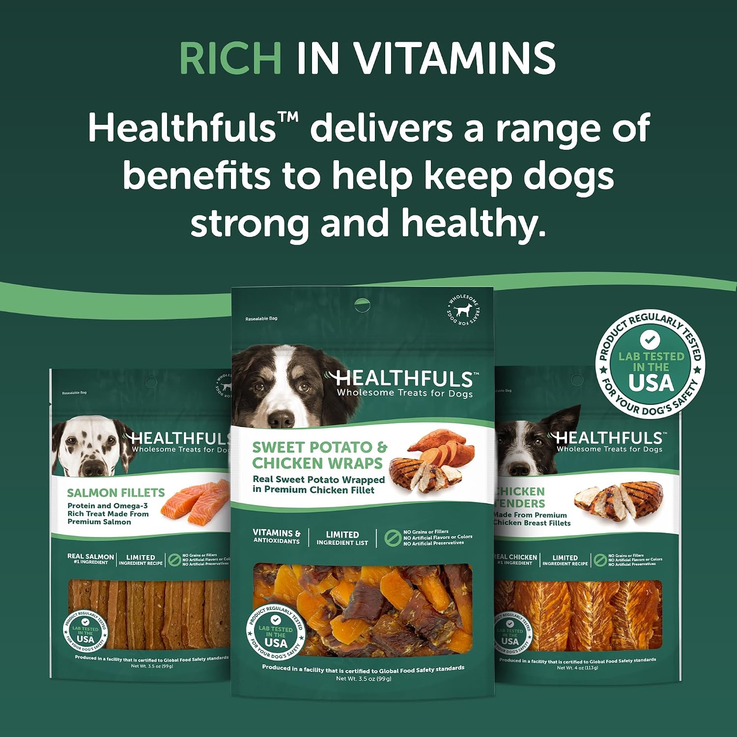 Healthfuls Chicken Wrapped Sweet Potato Dog Treats, 16oz