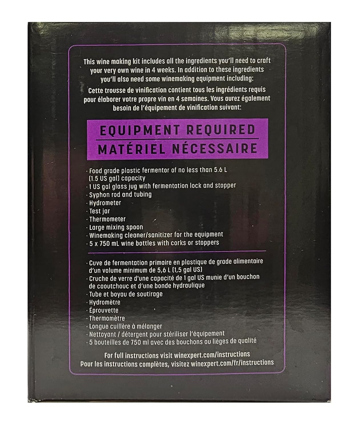 Classic 1.32L - Chile Cabernet Sauvignon Ingredient Kit