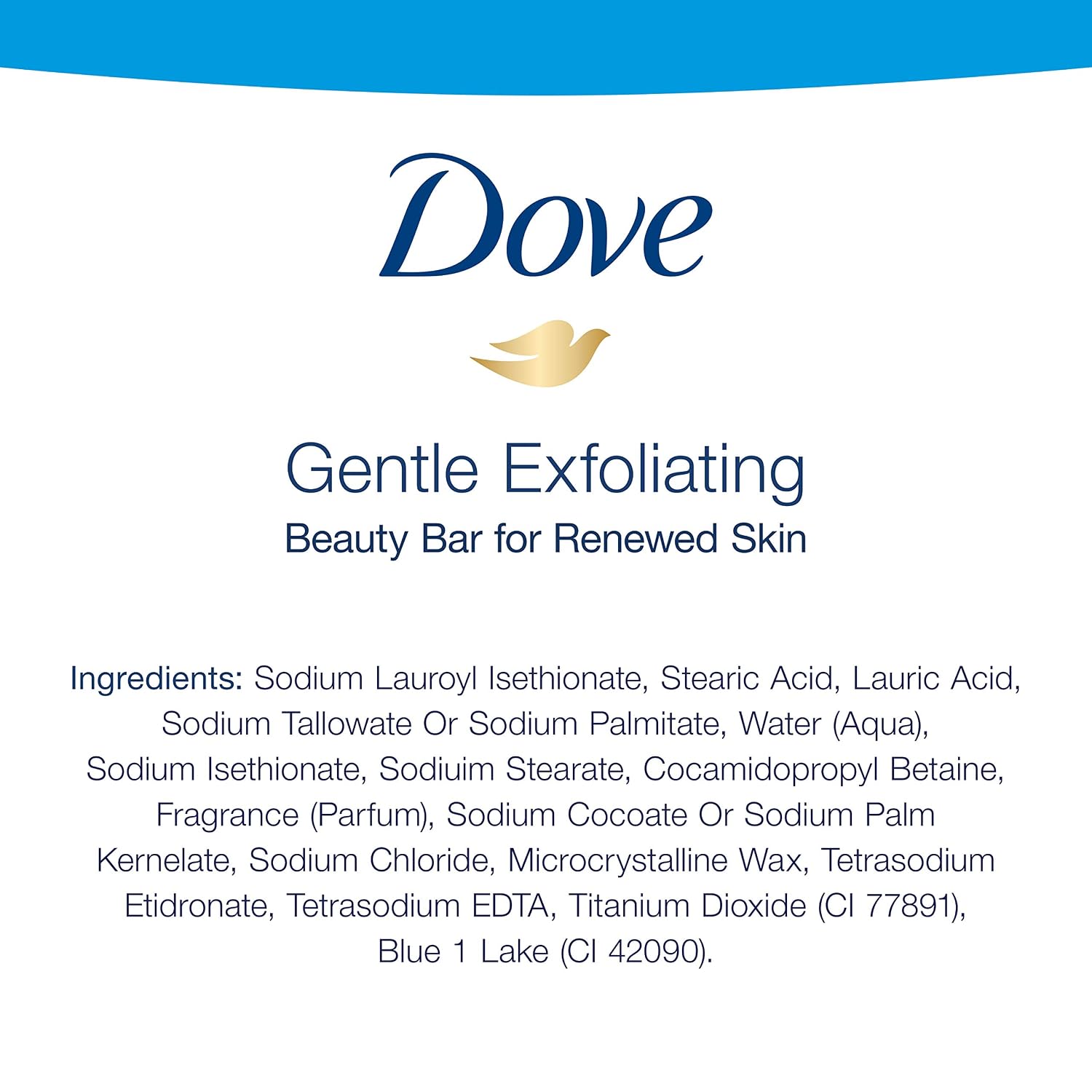 Dove Beauty Bar for Softer and Smoother Skin Gentle Exfoliating More Moisturizing Than Bar Soap 3.75 oz 10 Bars