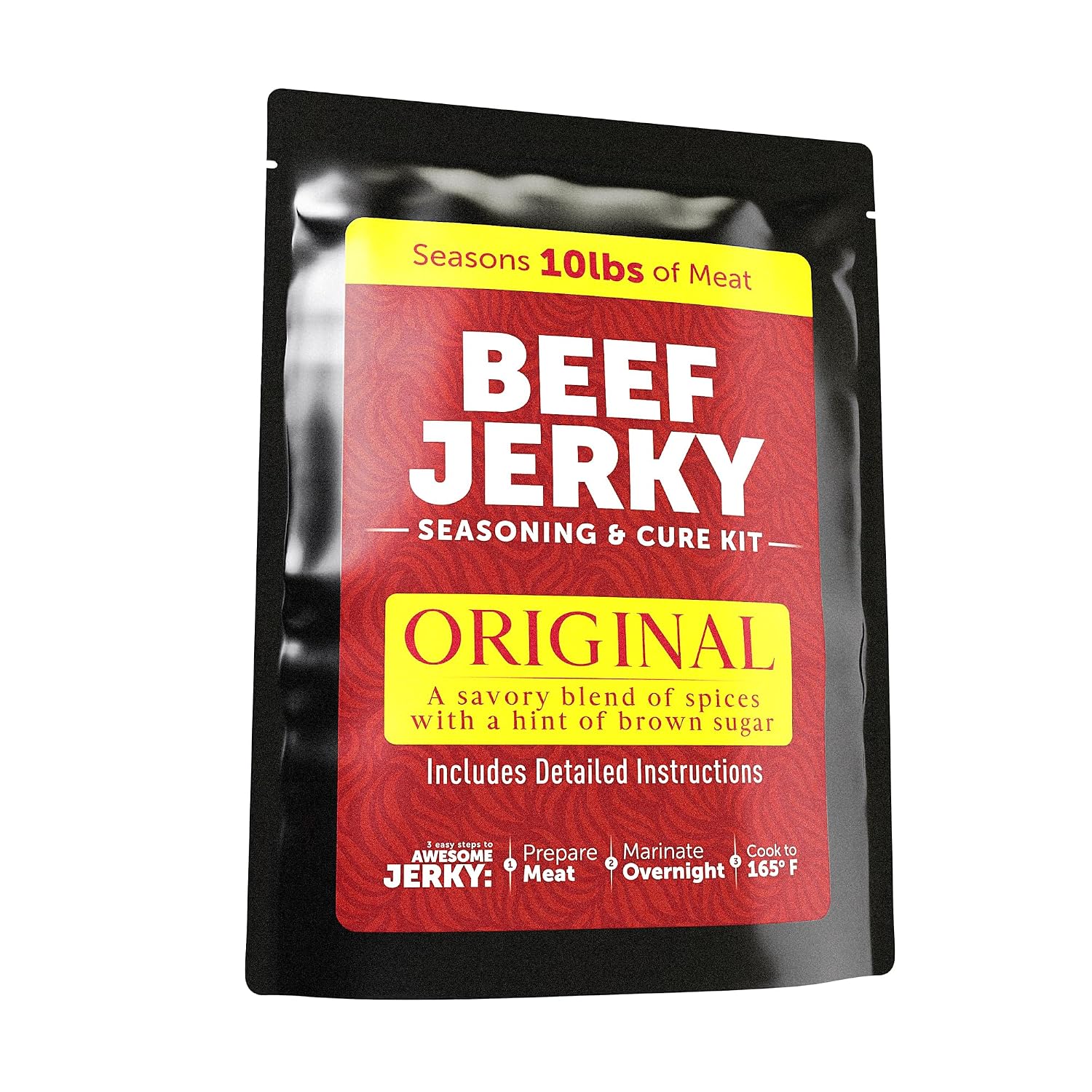 Lucky Jerky Ultimate Savory DIY Beef Jerky Seasoning and Cure Kit, 12 Oz | Make Your Own with Original, BBQ, Teriyaki, and Sweet & Spicy, Seasons 5 lbs per Flavor, 20 lbs Total