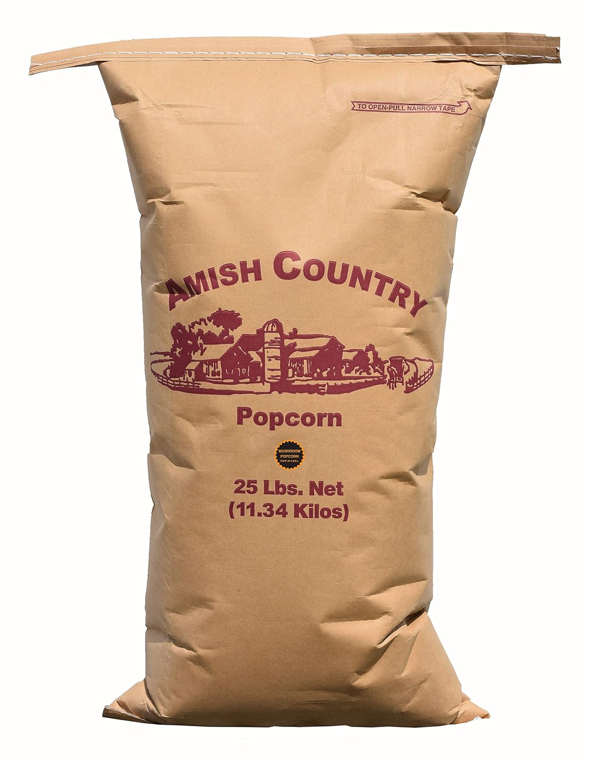 Amish Country Popcorn | 6 lb Bag | Mushroom Popcorn Kernels | Old Fashioned, Non-GMO and Gluten Free (Mushroom - 6 lb Bag)