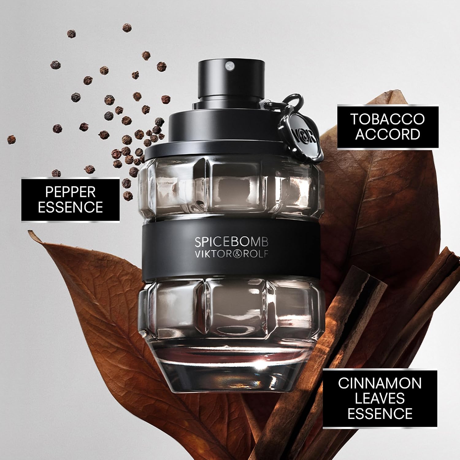 Viktor&Rolf Spicebomb Eau de Toilette - Gourmand Cologne for Men | Fragrance with Cinnamon, Black Pepper & Tobacco Accord - Long Lasting - Warm Mens Scent Perfect for Cool Nights