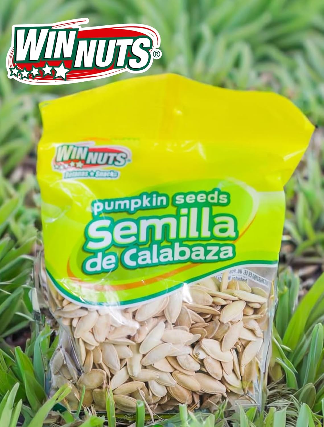 WINNUTS Roasted & Salted Pumpkin Seeds to Eat (5 Pack, 3.52 Oz Each) | Pepitas Roasted Salted | Crunchy Energy Snack, Perfect for Salads & Topping | On-The-Go Pouches