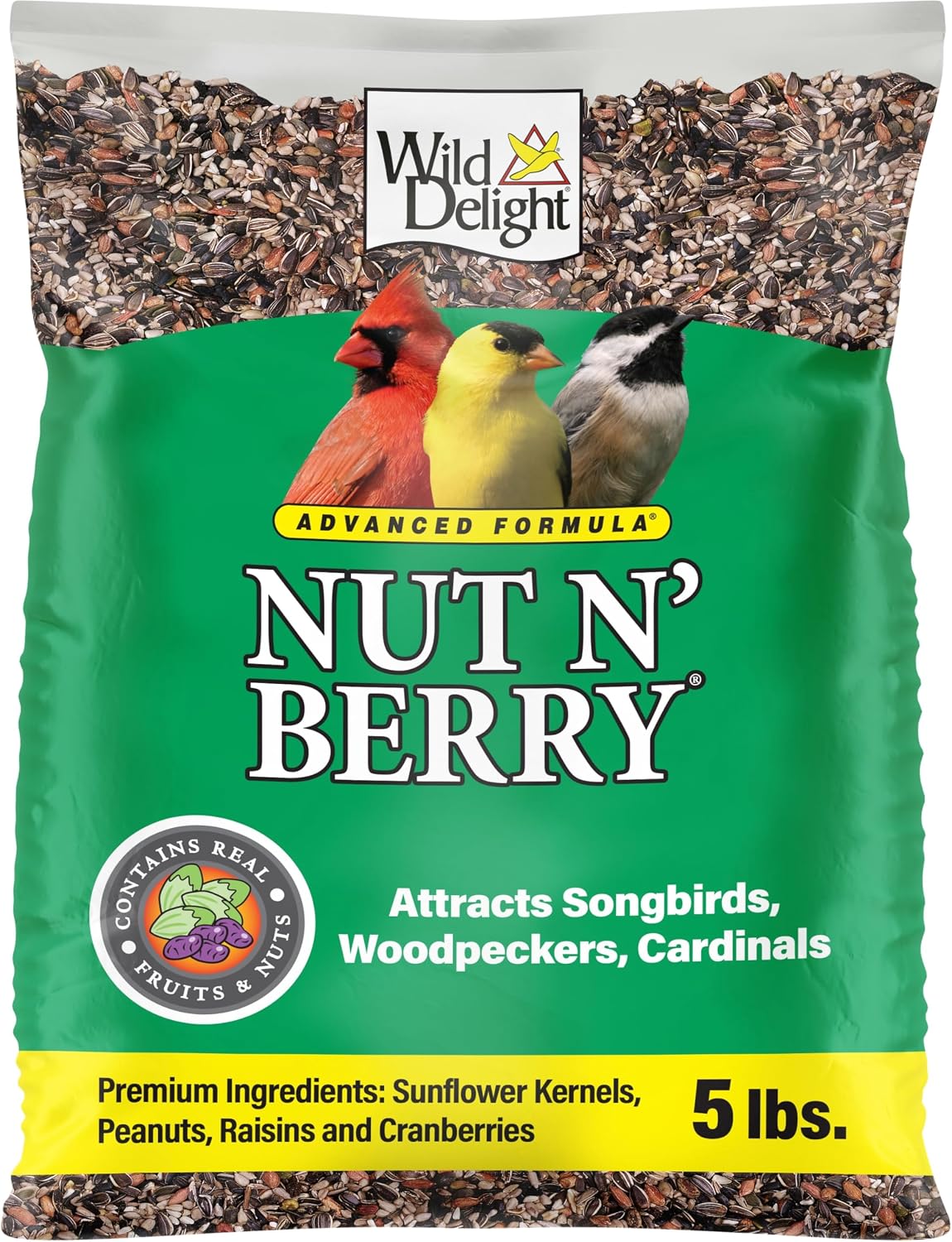 Wild Delight Deck, Porch N' Patio No Waste Bird Food, 5 lb, (374050)