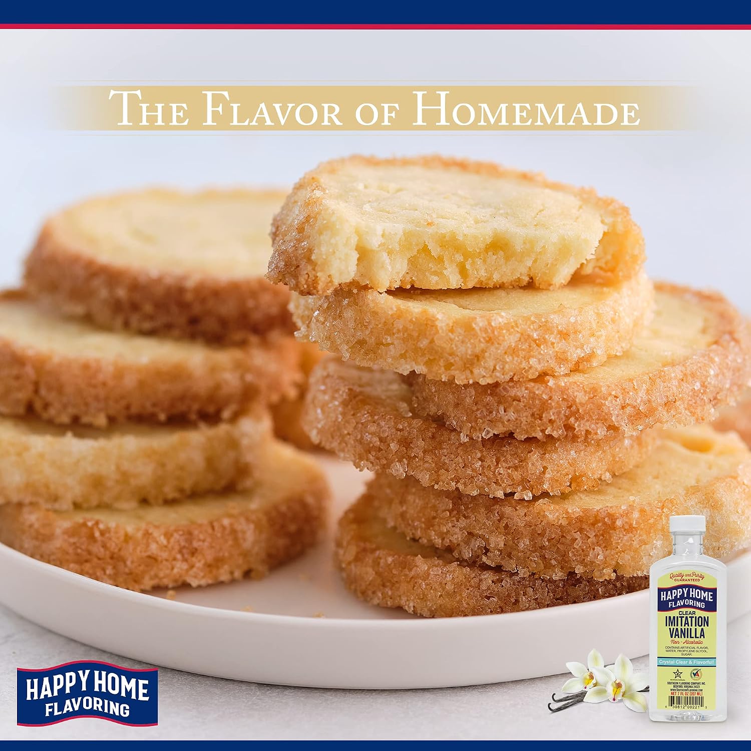 Happy Home Imitation Clear Butter Flavoring, Non-Alcoholic, Certified Kosher, 7 oz.
