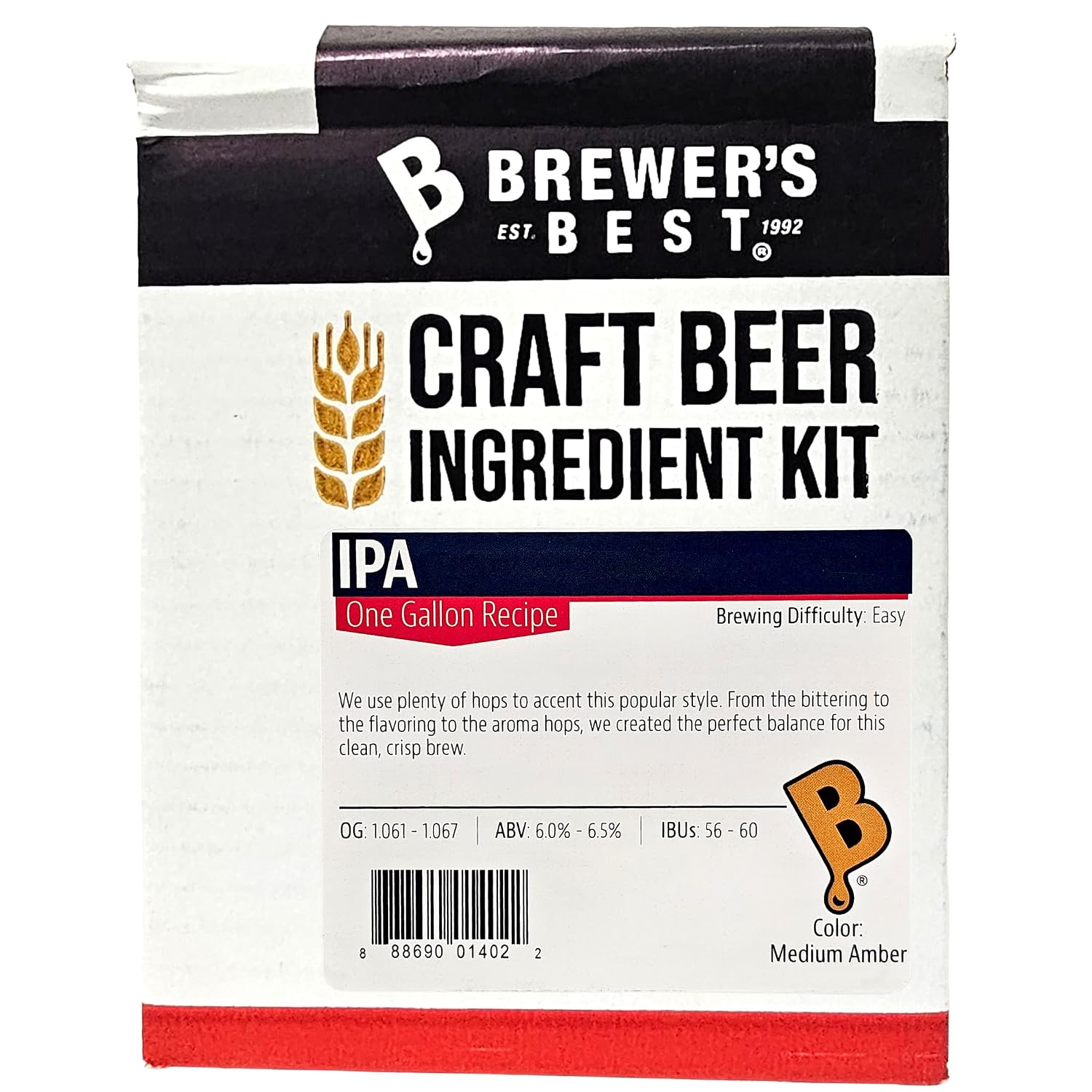 Home Brew Ohio One gal Beer Ingredient Kit IPA(India Pale Ale)