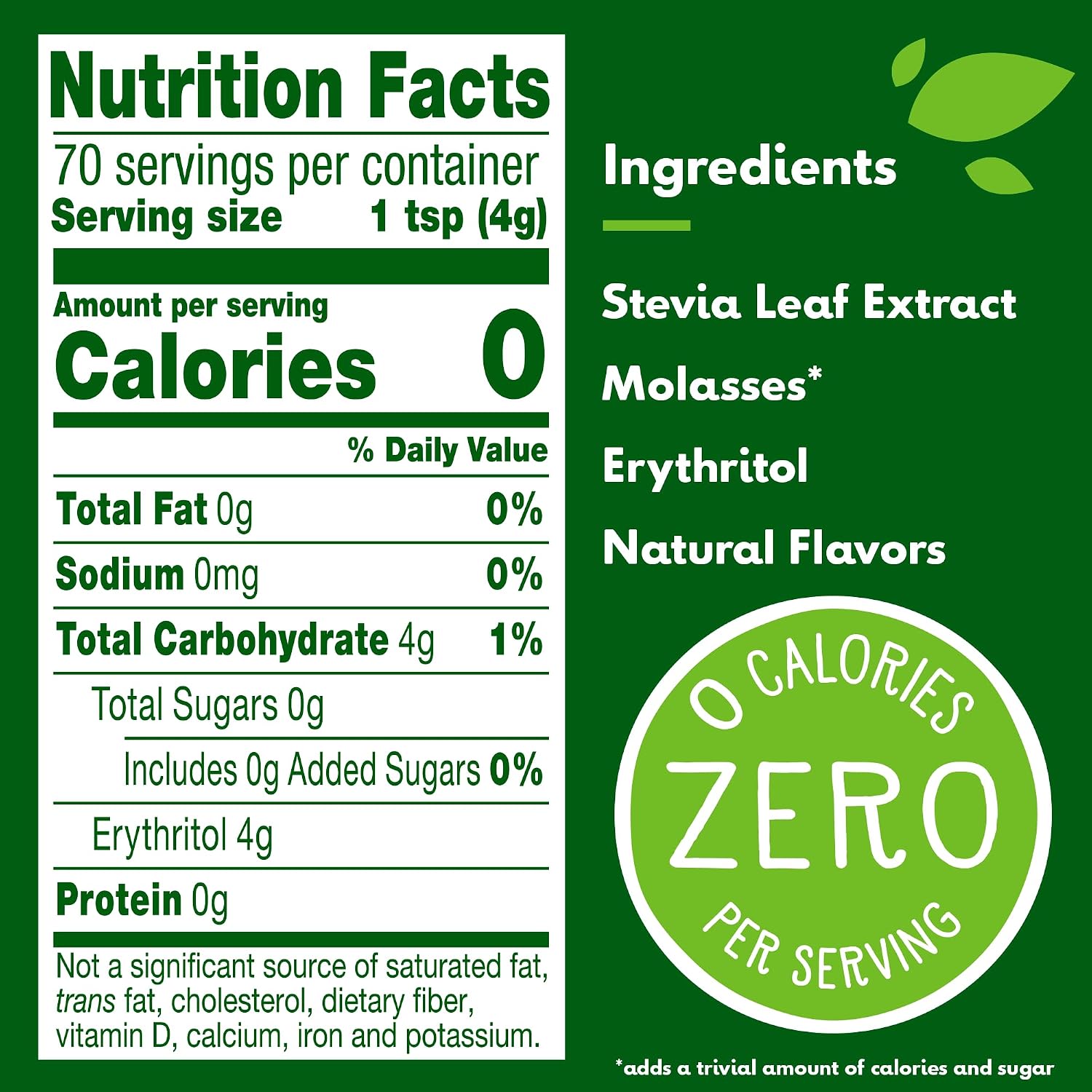 Truvia, Sweetener Natural Calorie Free, 9.8 Ounce | Spoonable jar; 3/4 tsp = 2 tsp sugar; stevia leaf, erythritol; non-GMO, gluten-free, kosher; diabetic & keto