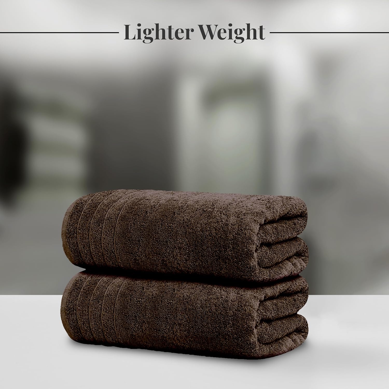 Tens Towels 8 Piece Towel Set, 2 XL Bath, 2 Hand, 4 Washcloth, Dark Grey