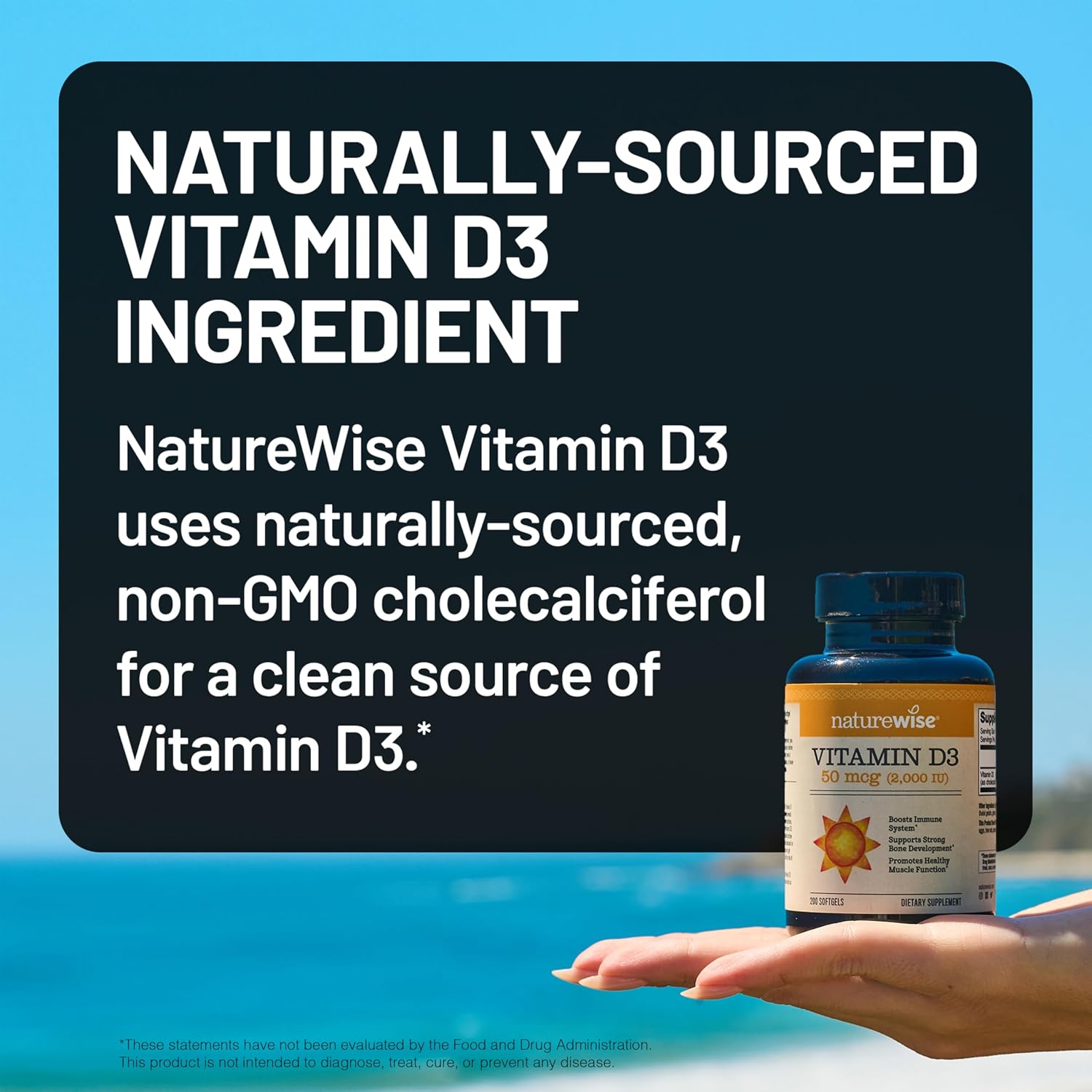 NatureWise Vitamin D3 5000IU Supplement, Immune Support, 360 Mini Softgels