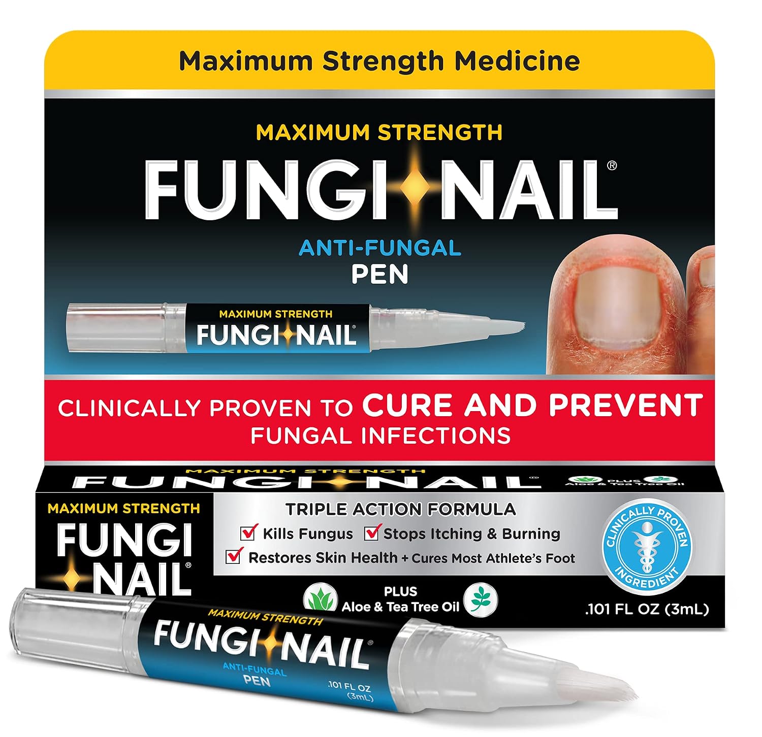 Fungi-Nail Pen Apllicator Anti-Fungal Solution 0.101 Fl Oz