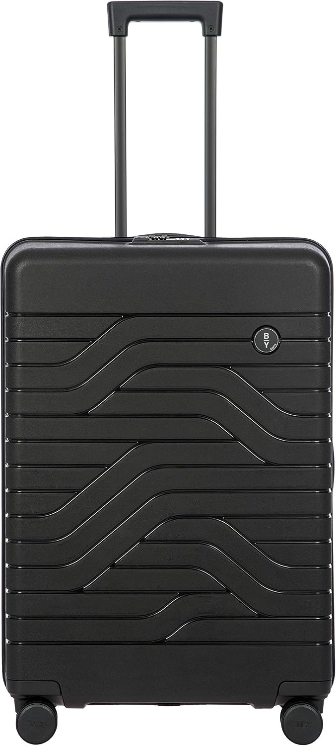 Bric's B|Y Ulisse Checked Luggage with Spinner Wheels – Expandable Lightweighted Hard Shell Suitcase, TSA Combination Lock - Removeable Wash Bag Included - 30 Inch, Mango