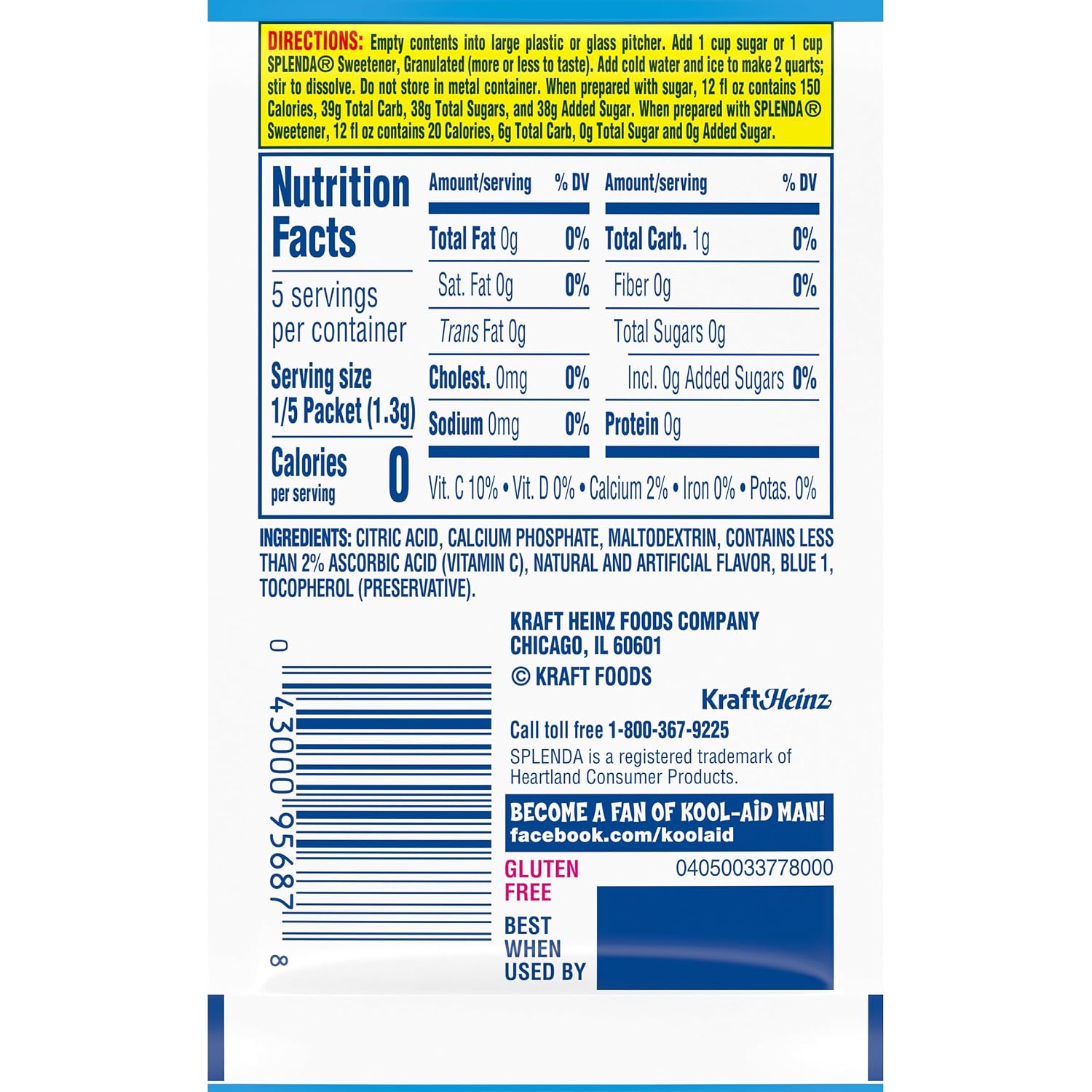 Kool-Aid Drink Mix, Tropical Punch, 19 oz | for Flavorful Hydration and Shareable Refreshment Good Source of Vitamin C, Caffeine Free Gluten Free