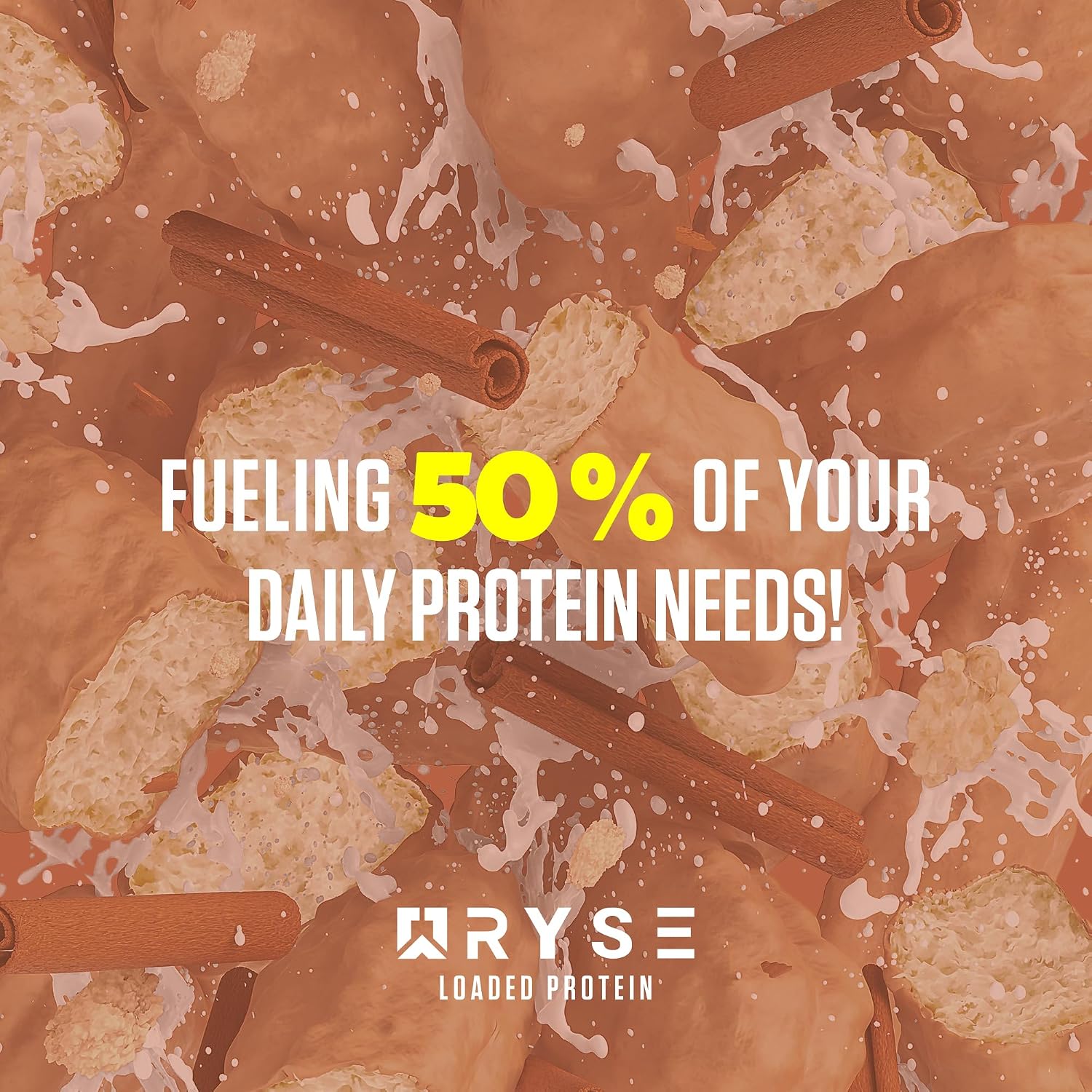 RYSE Loaded Protein Powder - Peanut Butter Cup - 25g Whey Protein Isolate & Concentrate with Prebiotic Fiber & MCTs - Low Carb, Low Sugar