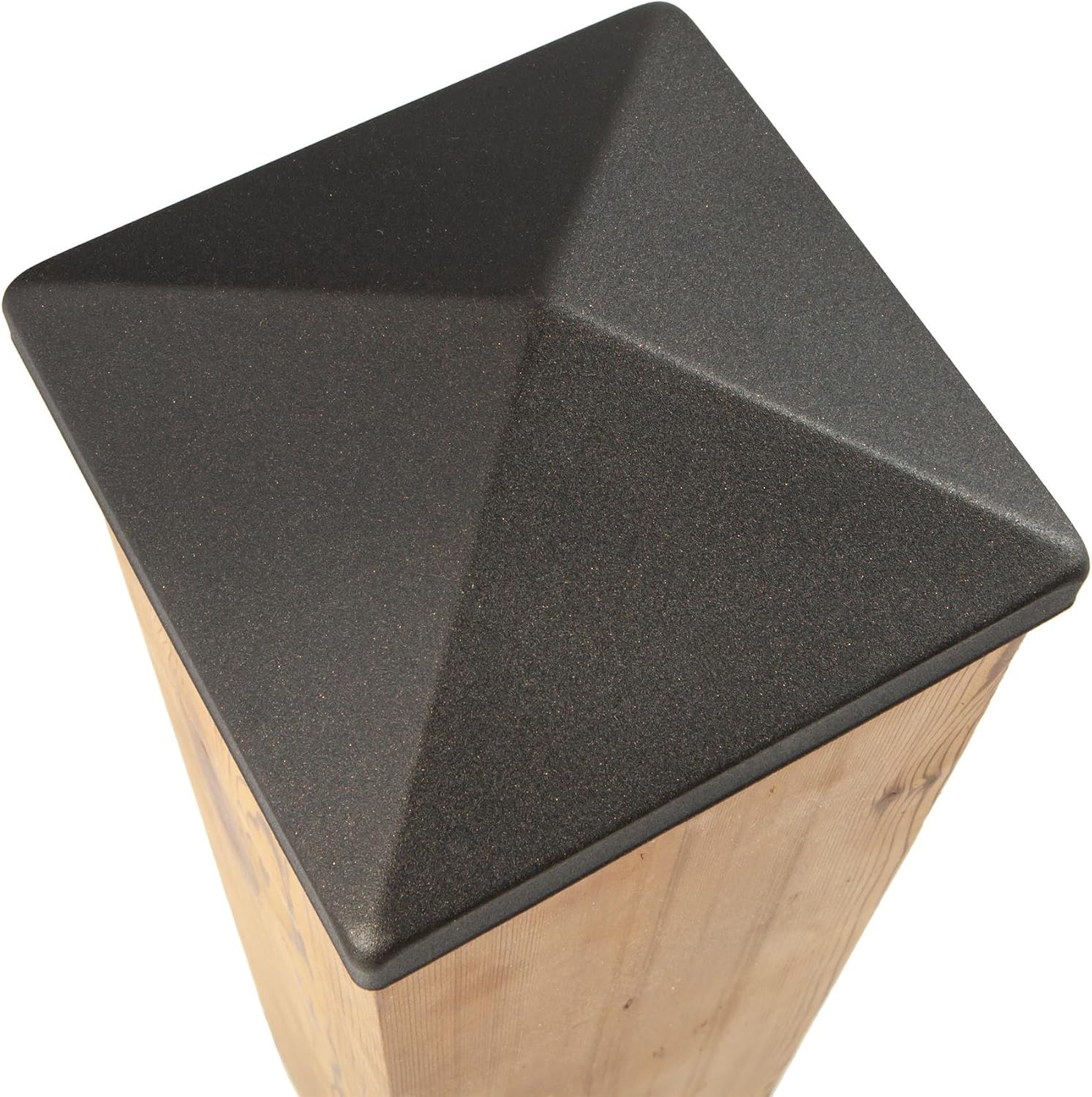 6x6 Apex Pyramid Post Cap - Matte Bronze (5 1/2" x 5 1/2") for Deck and Fence Posts