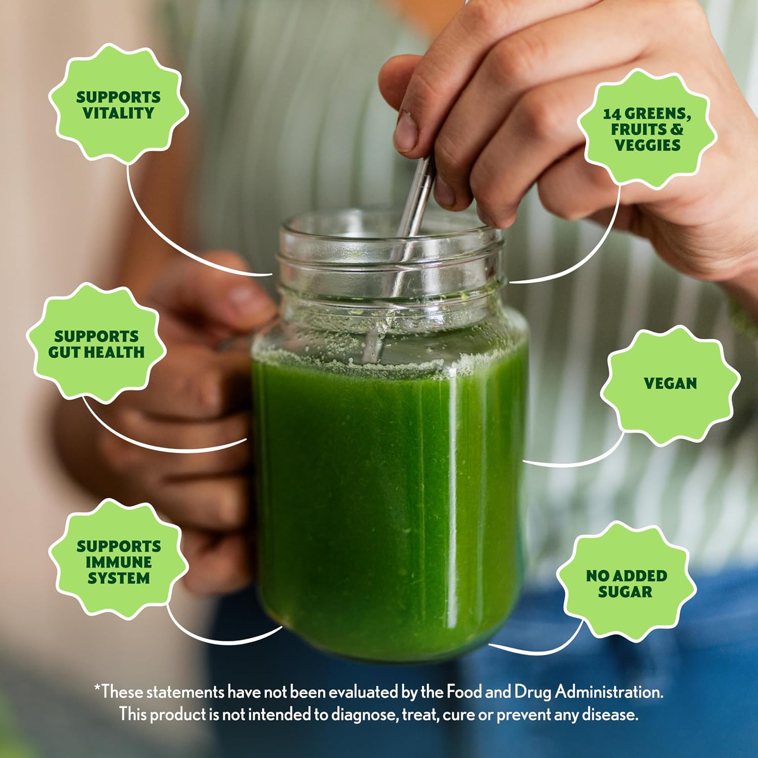 Amazing Grass Super Greens Powder Original, 60 Servings, 16.9 oz | Organic Greens Superfood Powder with Spirulina, Beet Root, Probiotics & Digestive Enzymes to Support Digestion