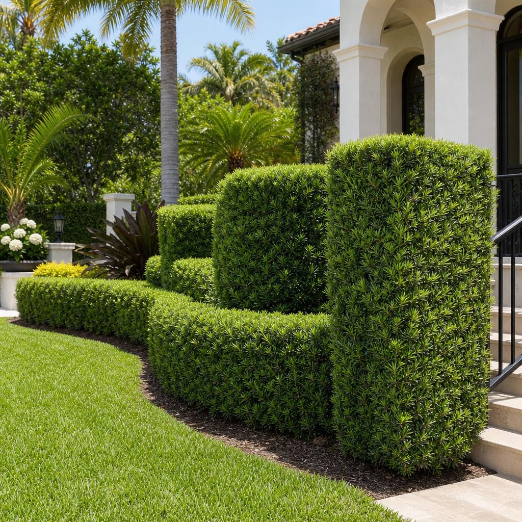 Podocarpus Japanese Yew | 10 Live Plants | Podocarpus Macrophyllus | Evergreen Shrub, Low Maintenance, Drought Tolerant, Privacy Screen Landscaping, Fast Growing, Ornamental Foliage