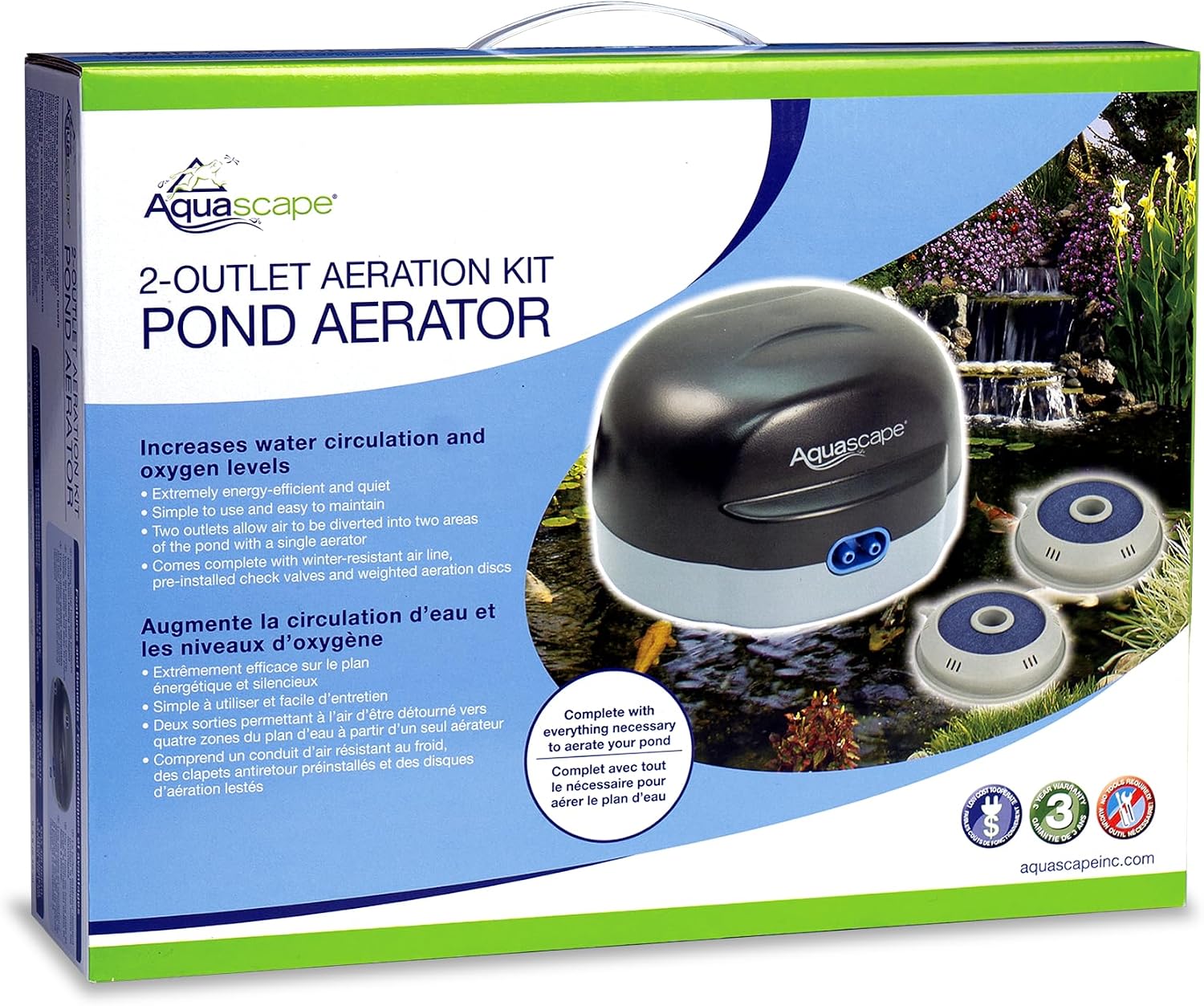 Aquascape 75000 Pond Air 2 (Double Outlet Aeration Kit)