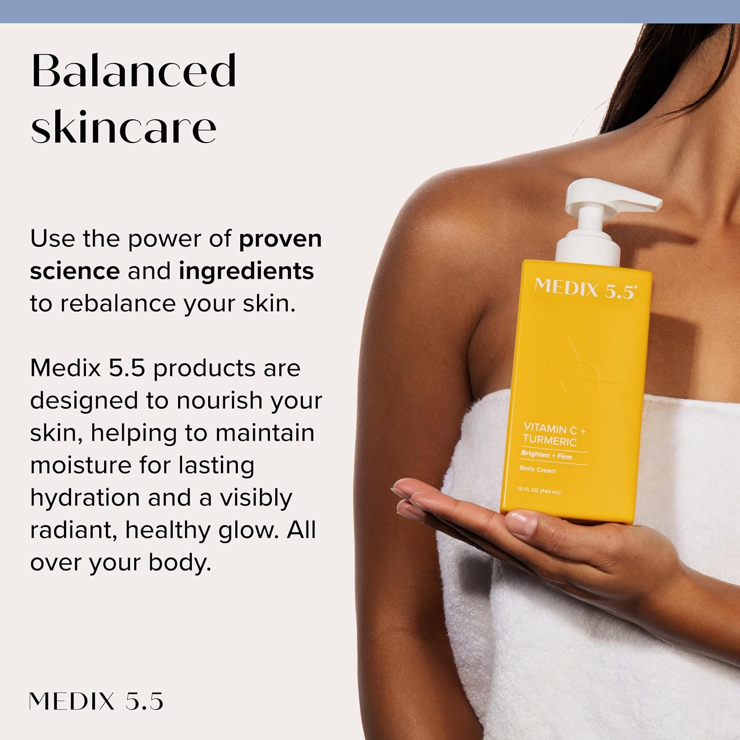 MEDIX 5.5 Collagen Cream Skin Care Face Lotion & Body Lotion For Dry Skin | Anti Aging Collagen Peptides Firming Cream Body Moisturizers Lifts, Firms, & Tightens For Younger Looking Skin, 15 Fl Oz