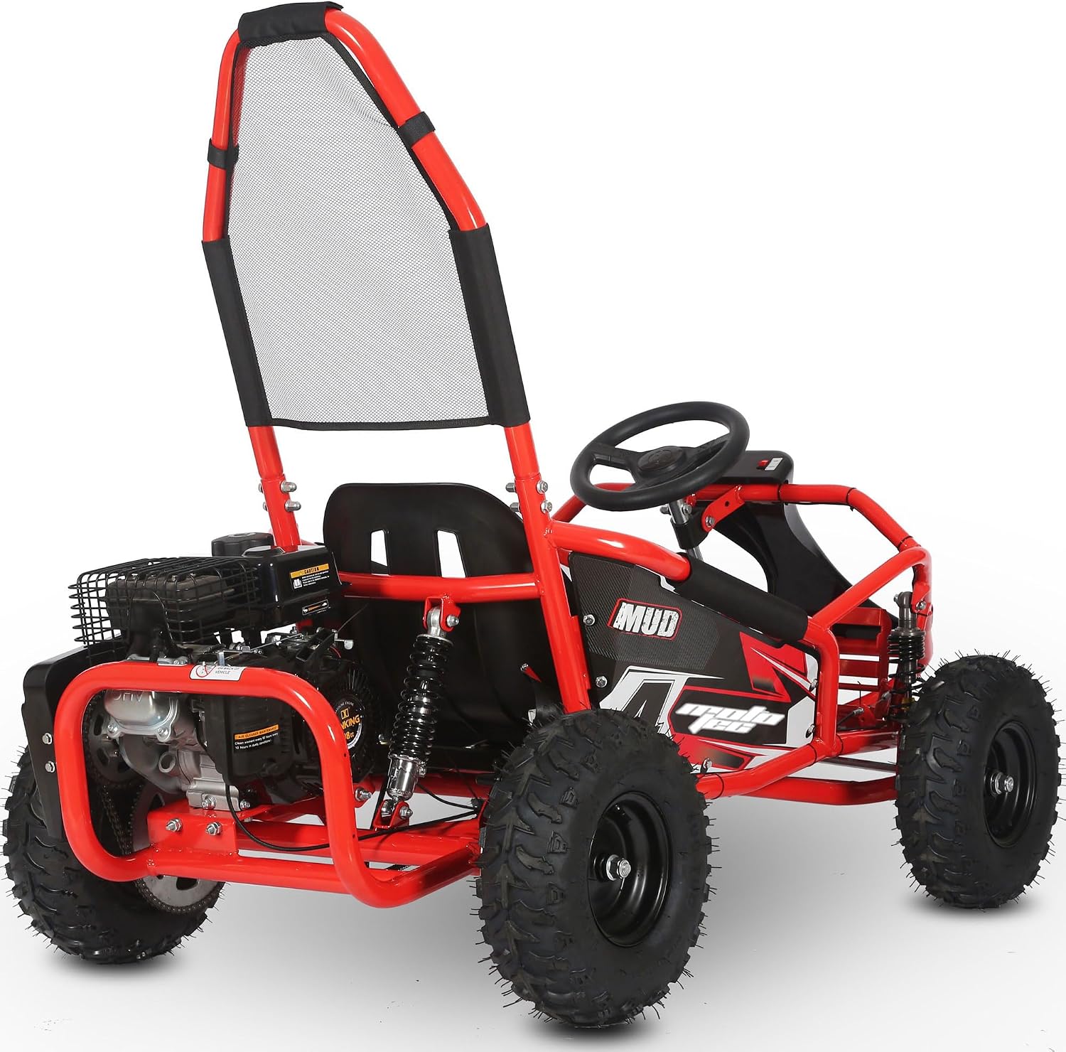 MotoTec Mud 98cc Go Kart Full Suspension Blue
