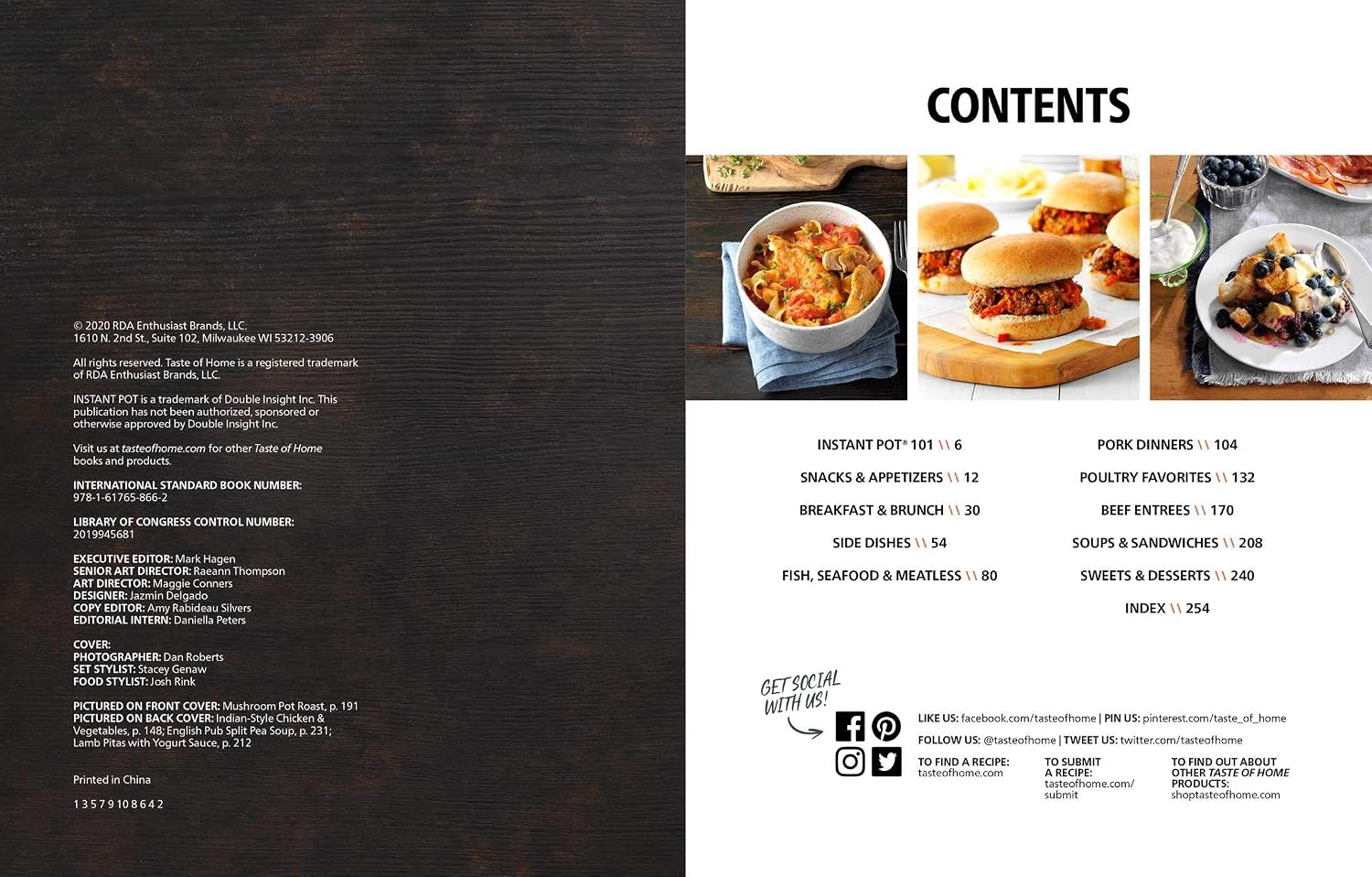 Taste of Home Skinny Instant Pot: 100 Dishes Trimmed Down for Healthy Families (Taste of Home Heathy Cooking)