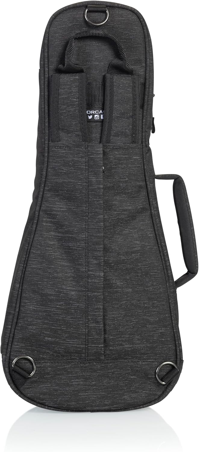 Gator Cases Transit Series Lightweight Bass Guitar Gig Bag with Back Pack Straps and Rubberized Base, Tan Exterior (GT-BASS-TAN)