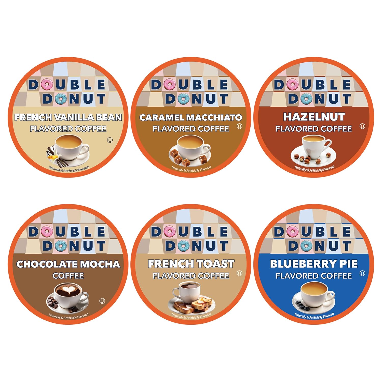 Double Donut Coffee Breakfast Blend Coffee Pods, Light Roast Coffee in Recyclable Single-Serve Pods for Keurig K Cups Brewer Machines, 80 Count Bulk Pack, original version