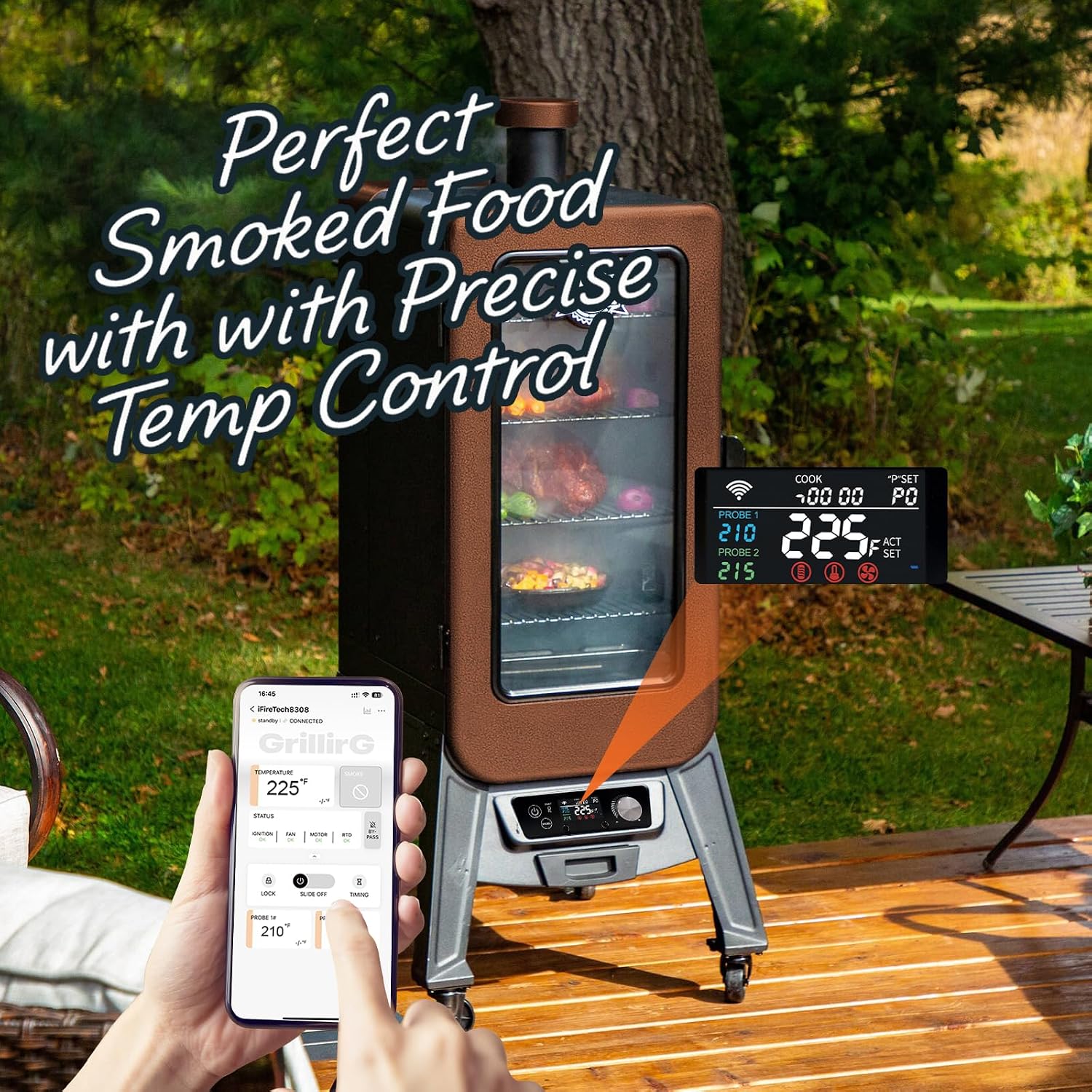 WiFi Control Board Replacement for Pit Boss Vertical Smoker 3/4/5/7 Series | Digital Thermostat Panel for PBV3P1/PBV4PS1/PBV5P1 Series Vertical Smoker