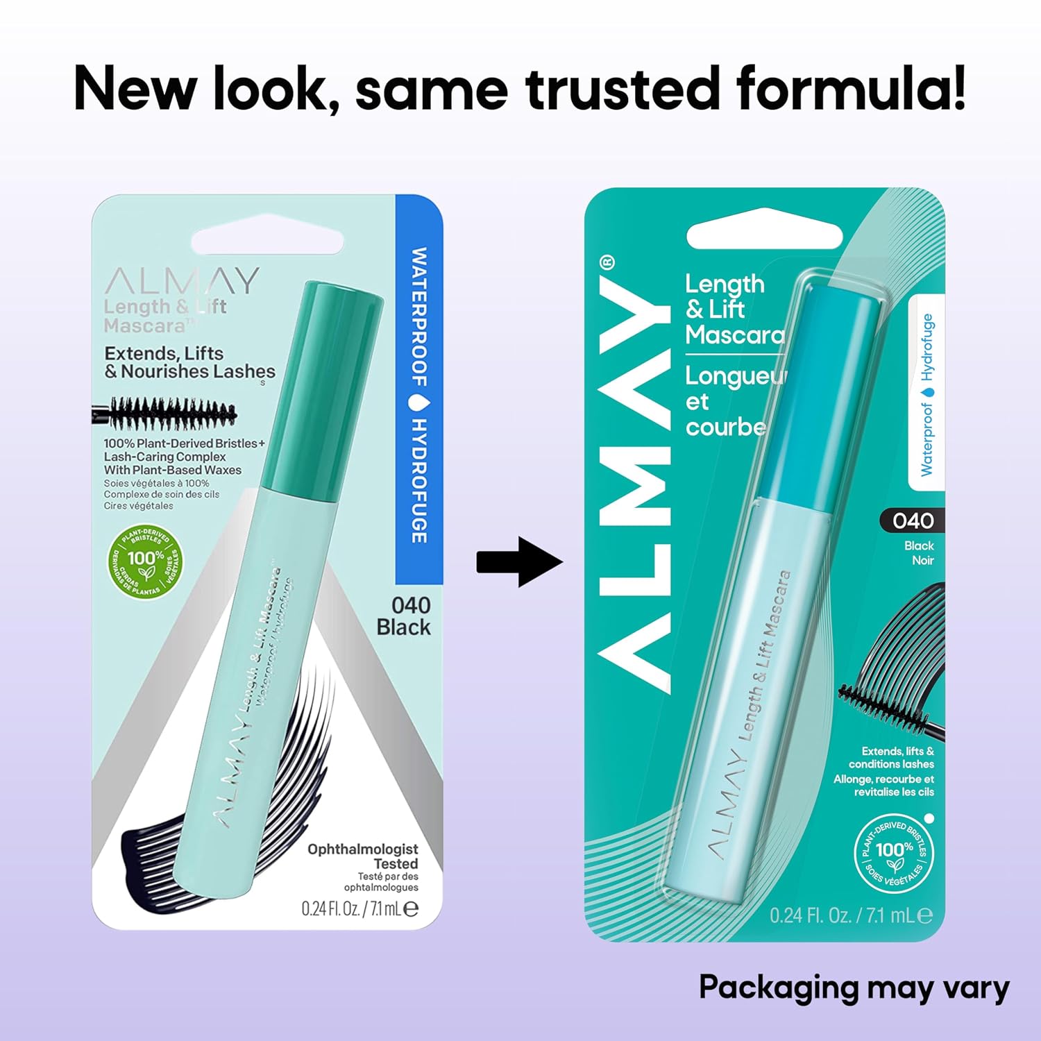 Almay Length & Lift Mascara, 10 Blackest Black, 1 Count