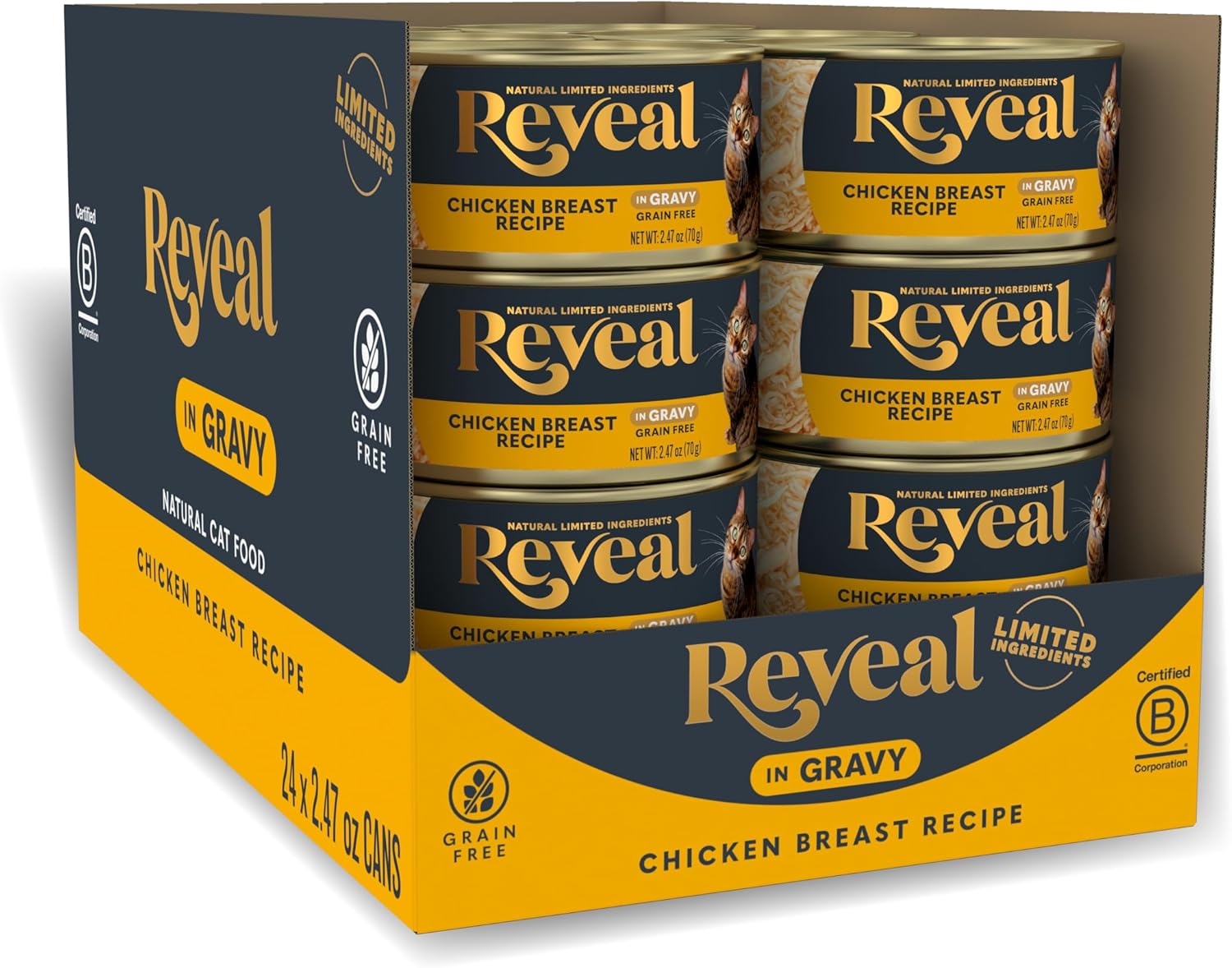 Reveal Tuna in Gravy Wet Cat Food 24-Pack 2.47 oz Cans