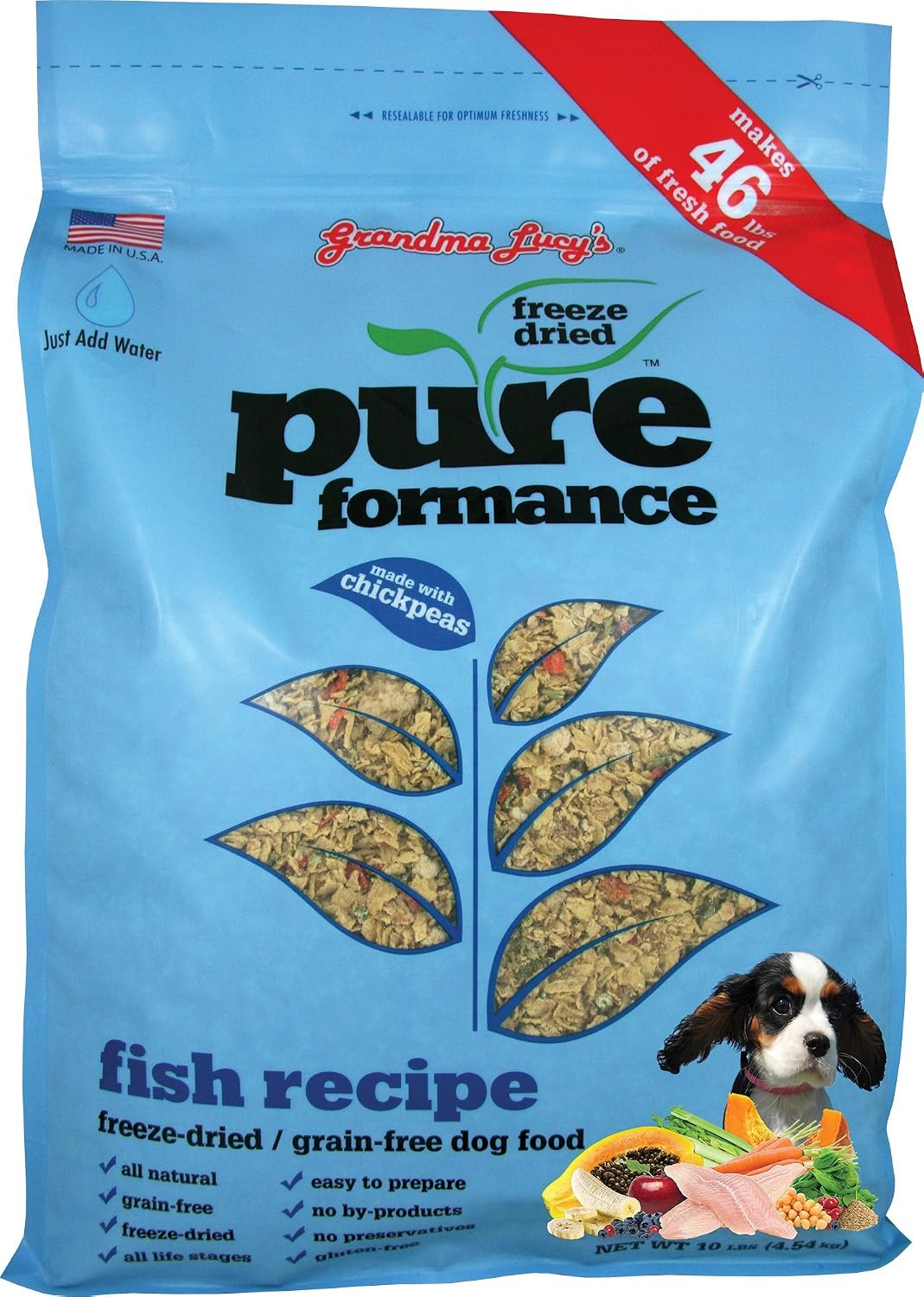 Grandma Lucy's PUREformance Pre-Mix Dog Food, Grain Free and Freeze-Dried - 3Lb Bag