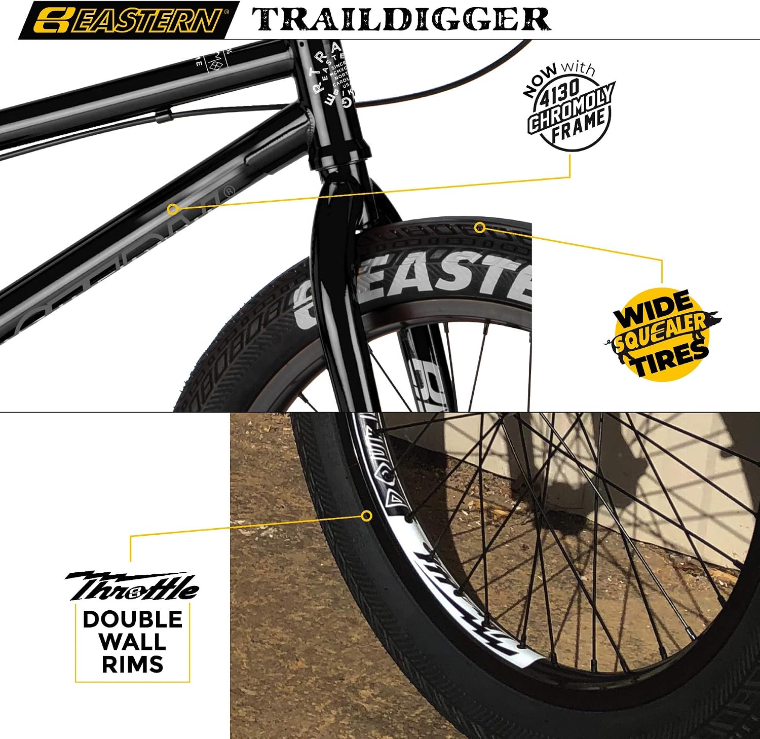 Eastern Bikes Eastern BMX Bikes - Element Model 20 Inch Bike. Lightweight Freestyle Bike Designed by Professional BMX Riders at