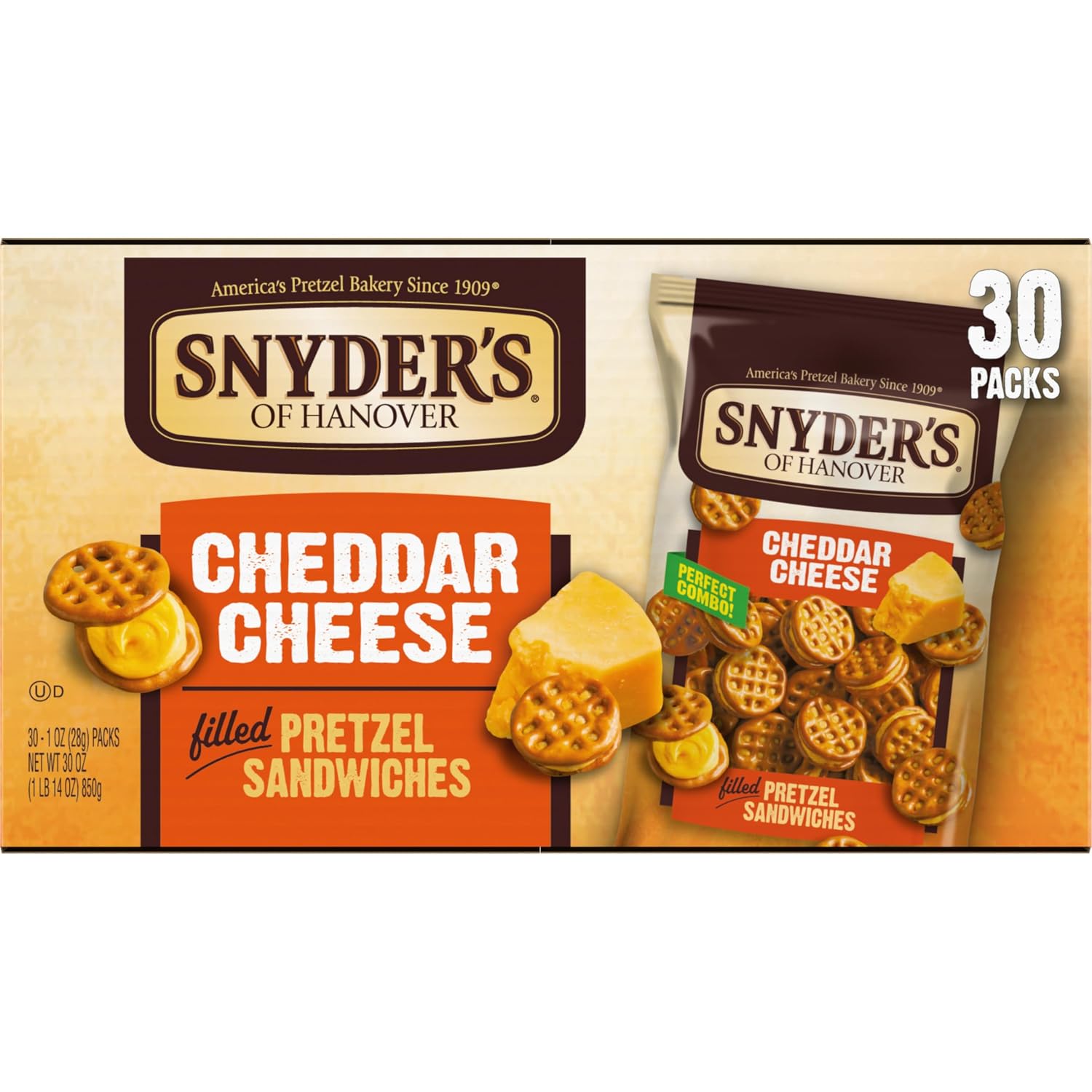 Snyder's of Hanover Variety Pack Pretzels, 36 Count Variety Pack (Pack of 36)