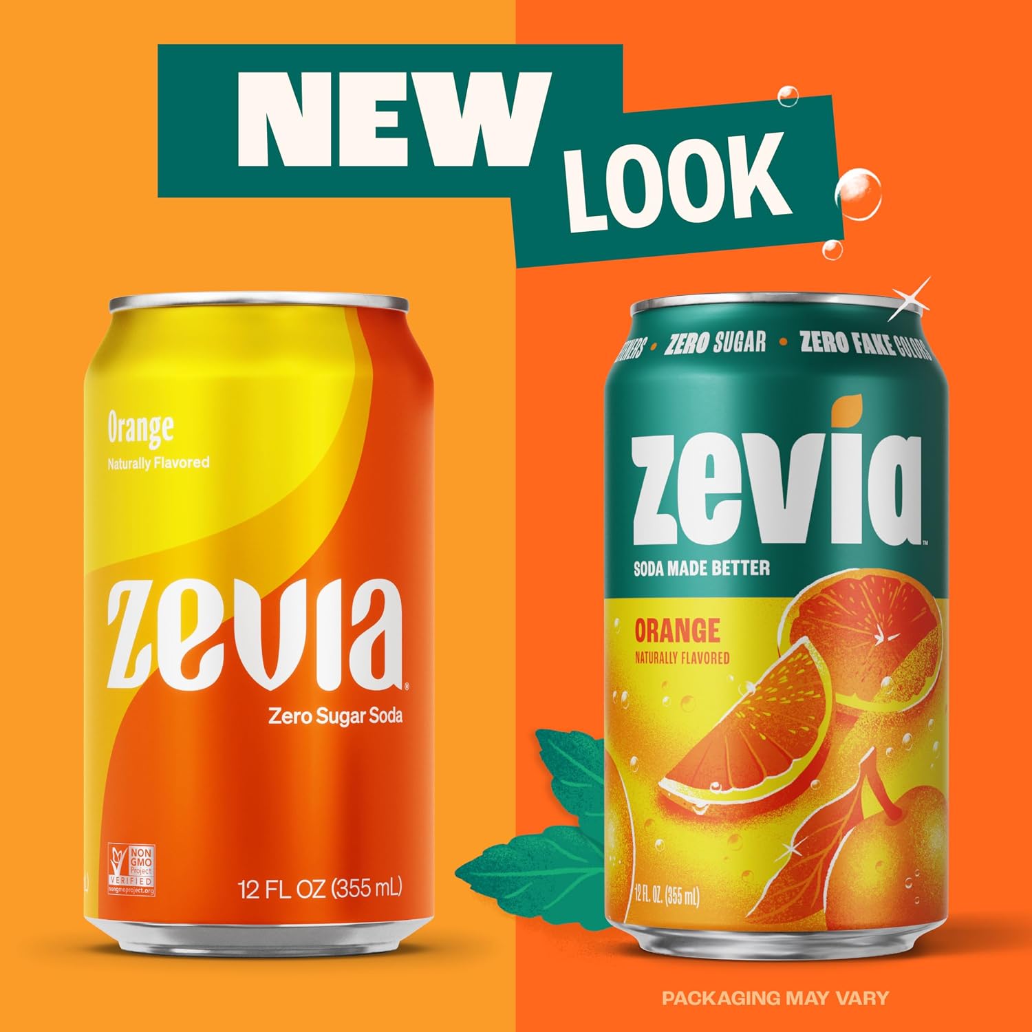 Zevia Zero Calorie Soda, Orange, 12 Ounce Cans (Pack of 6)