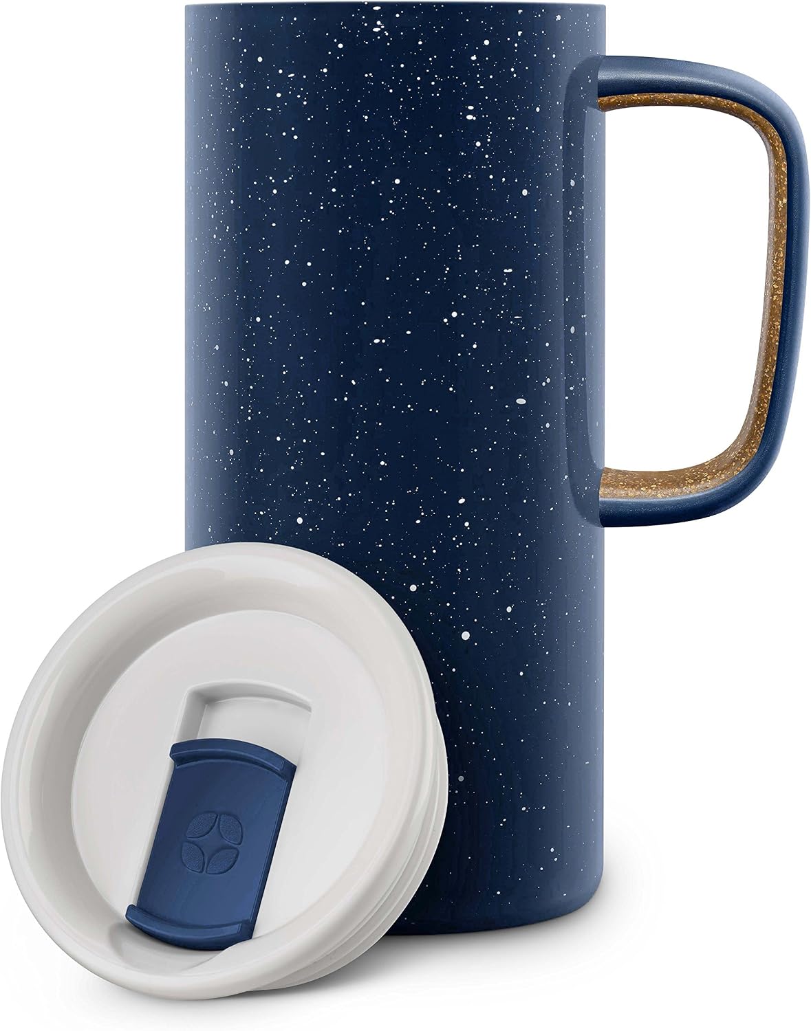 Ello Campy 18oz Insulated Stainless Steel Travel Mug with Handle, Avalon Sea