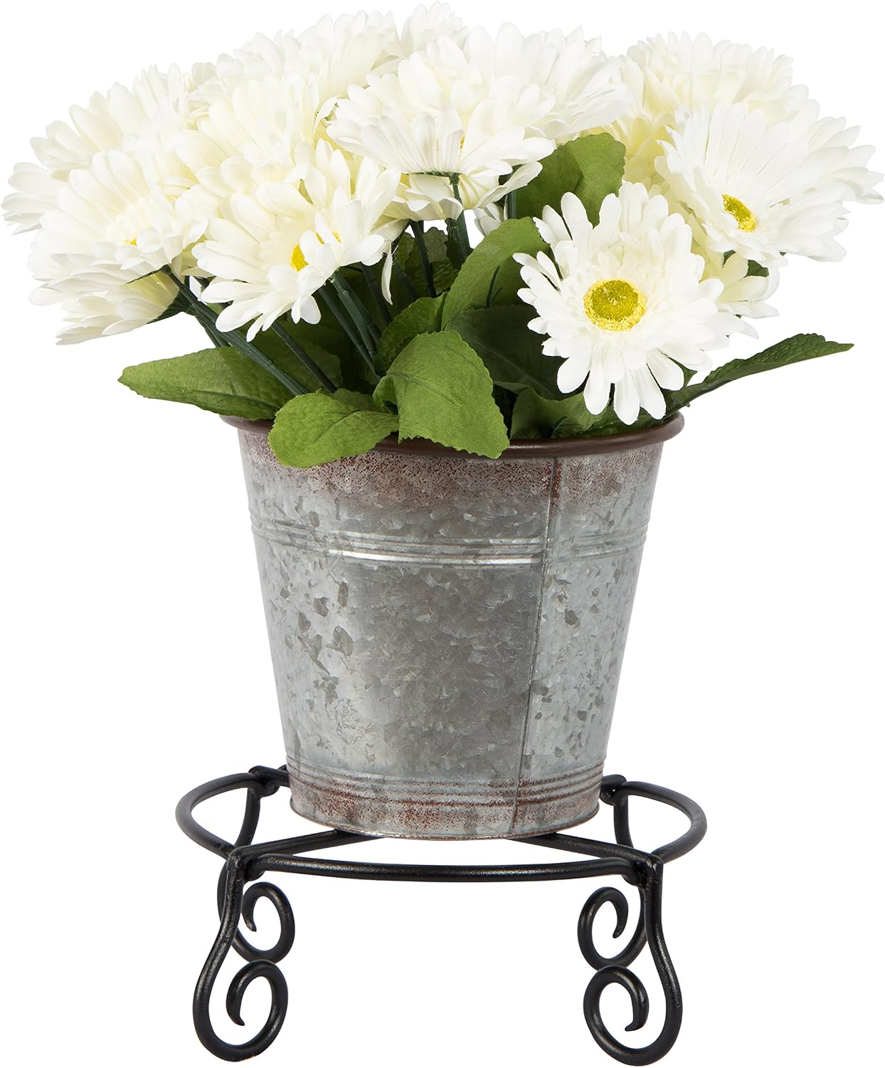 Achla Designs Piazza Flower Pot Plant Stand, Small,Black
