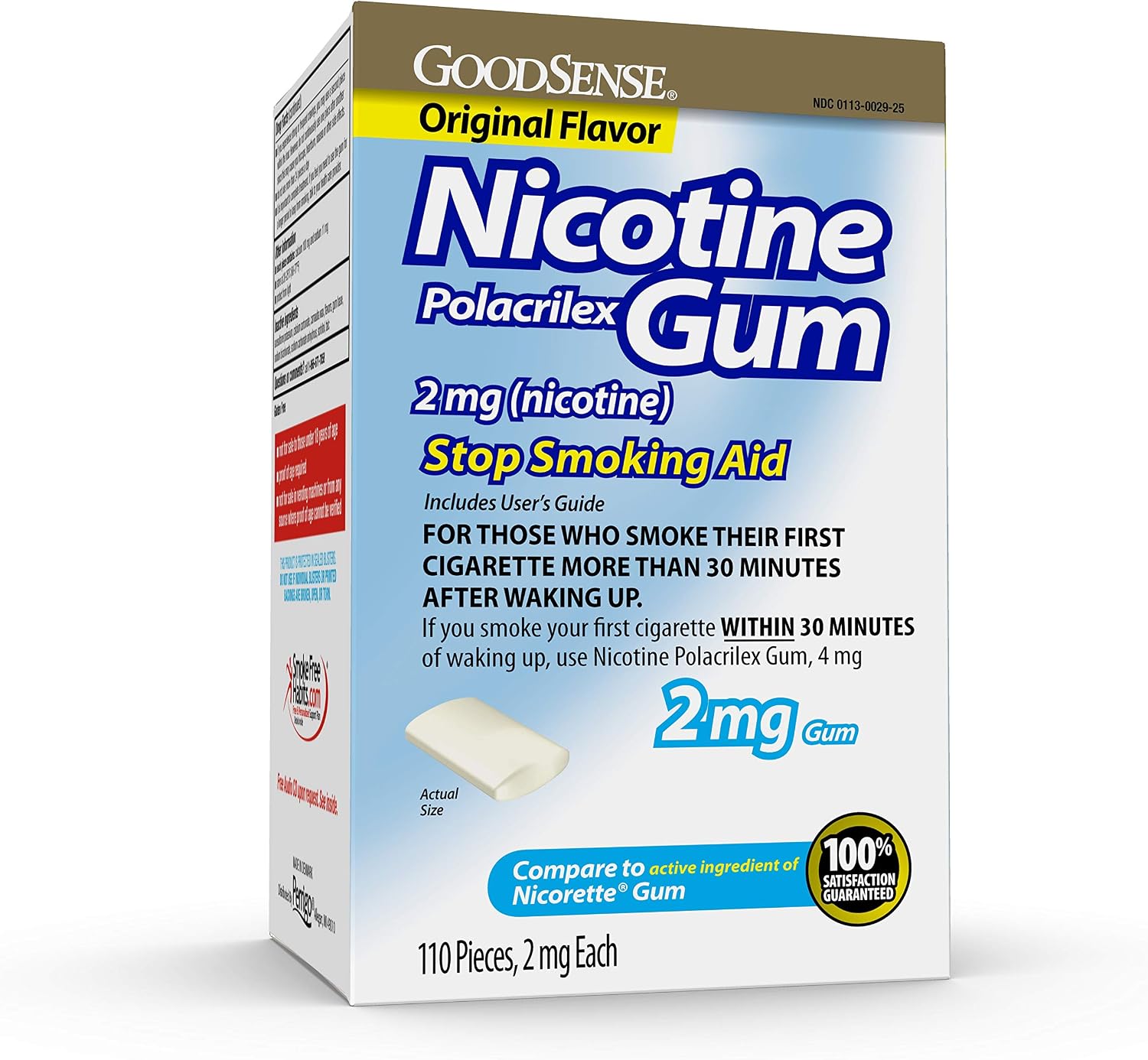 GoodSense Nicotine Polacrilex Lozenge 2 mg (Nicotine), Mint Flavor, Stop Smoking Aid; Quit Smoking with Nicotine Lozenge, 72 Count