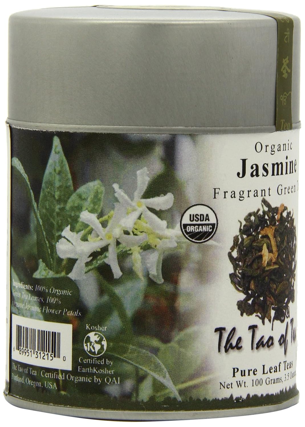 The Tao of Tea, Pearl Green Tea, Loose Leaf, 4.0 Ounce Tin