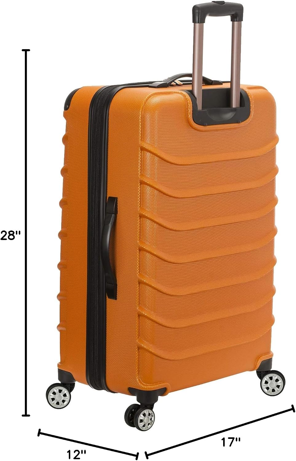 Rockland Speciale Hardside 2 Piece Expandable Spinner Luggage Set, (20"/28"), Black