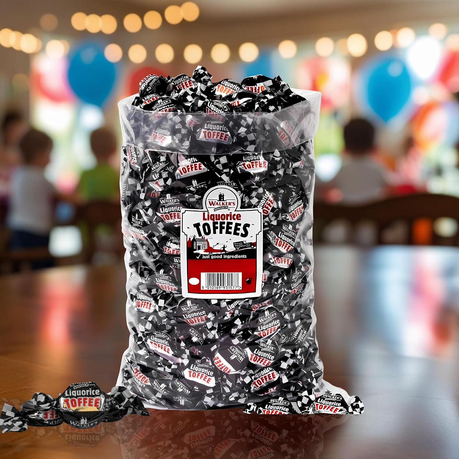 Walkers' Nonsuch Liquorice Toffees | with Condensed Milk & Black Treacle | Imported from the UK | Traditional British Candy | Old Fashioned Licorice Toffee | 44.09 Oz (1.25kg)