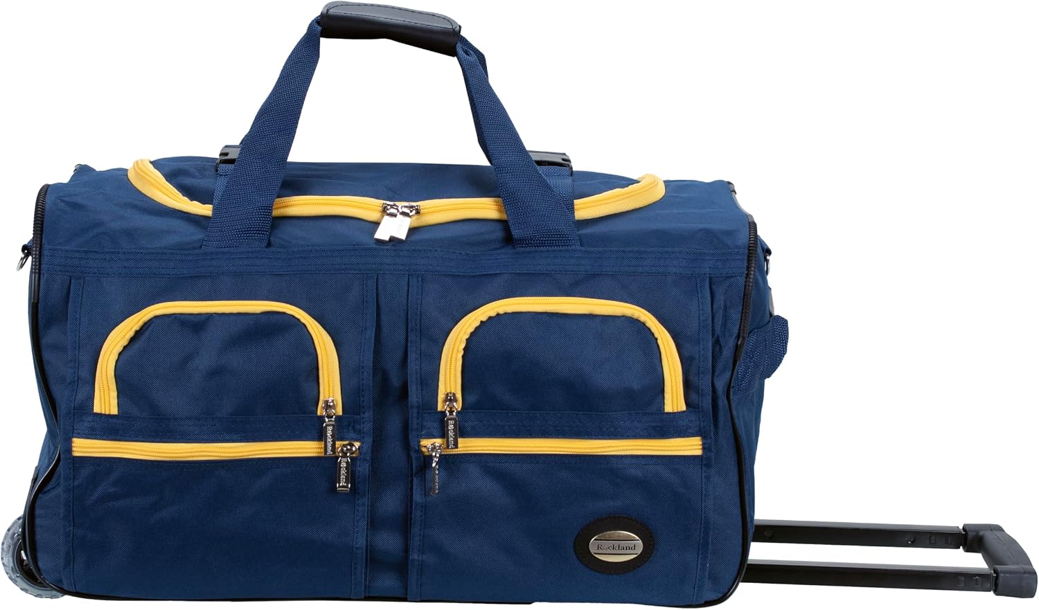 Rockland Rolling Duffel Bag, Black, 22"