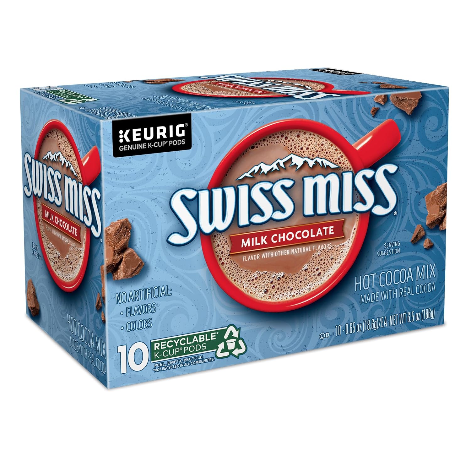 Swiss Miss Milk Chocolate Hot Cocoa Keurig Single-Serve K Cup Pods, 28 Count