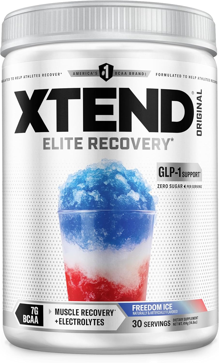 Xtend Original BCAA Powder, 7g BCAAs and 2.5g L-Glutamine for Muscle Recovery Hydration and Lean Muscle, Sugar Free Intra and Post Workout Drink with Electrolytes, Watermelon Explosion, 30 Servings