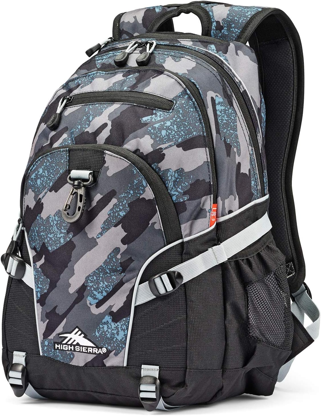 High Sierra Loop Backpack, Travel, or Work Bookbag with tablet sleeve, One Size, Urban Camo