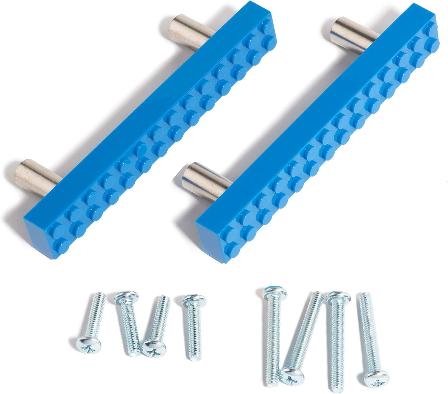 Set of 2 Build-On Brick Drawer Pulls (Green)