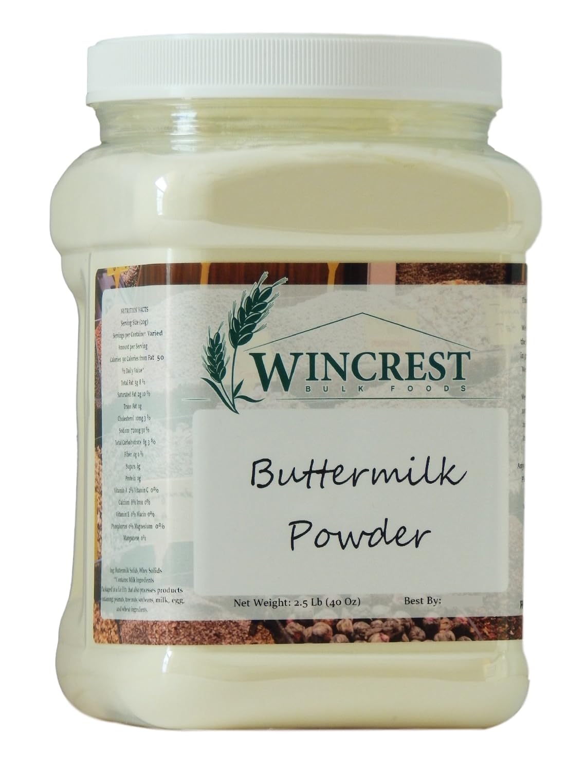 Buttermilk Powder - 2.5 Lb Economy Size Tub